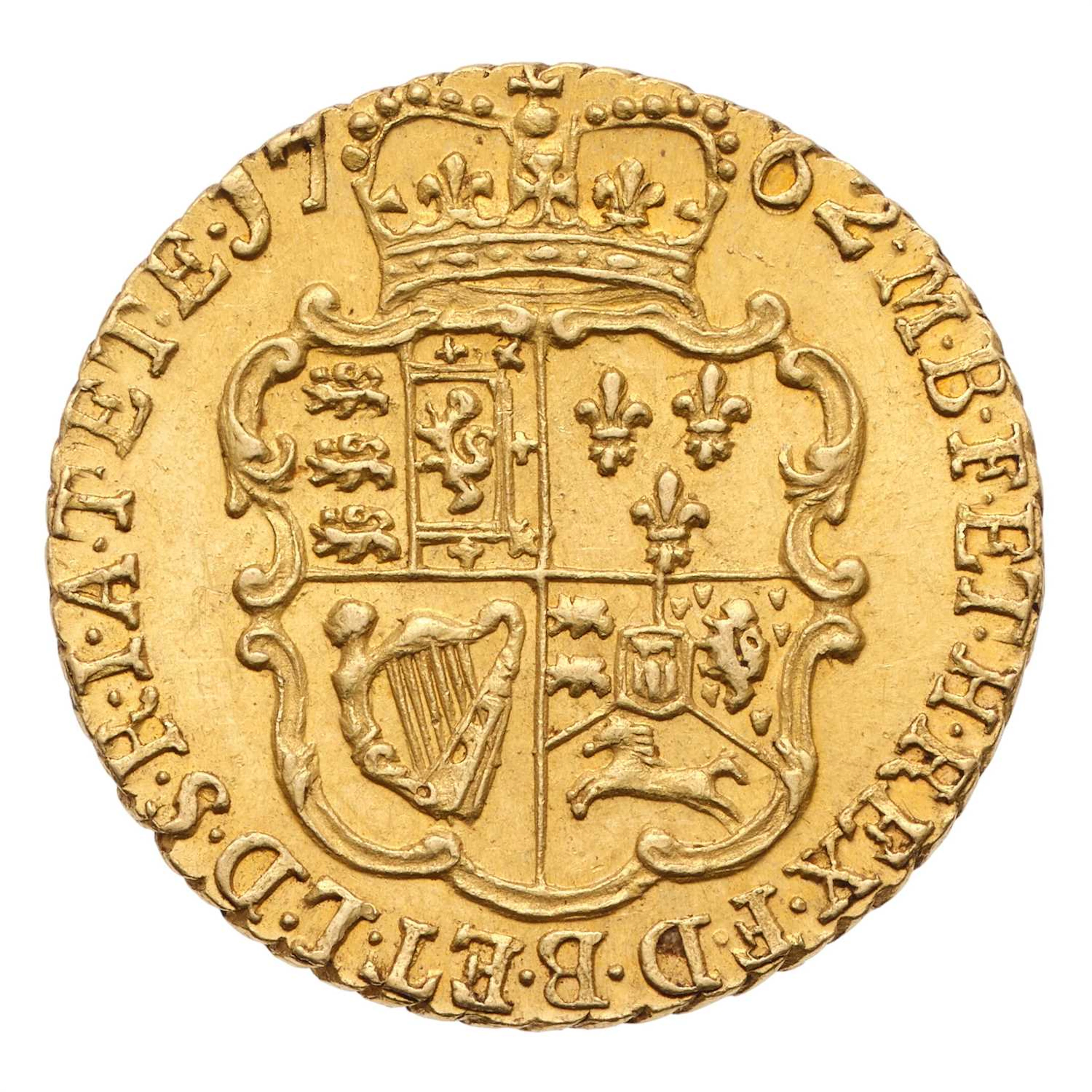 George III, Quarter Guinea 1762