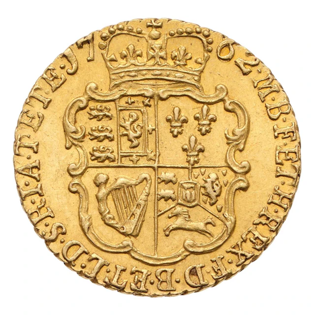 George III, Quarter Guinea 1762