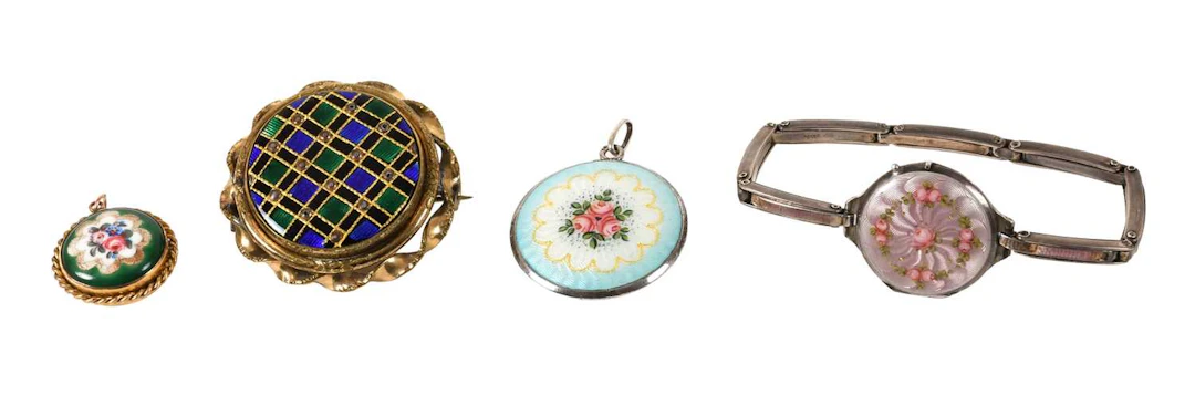 A Quantity of Enamel Jewellery
