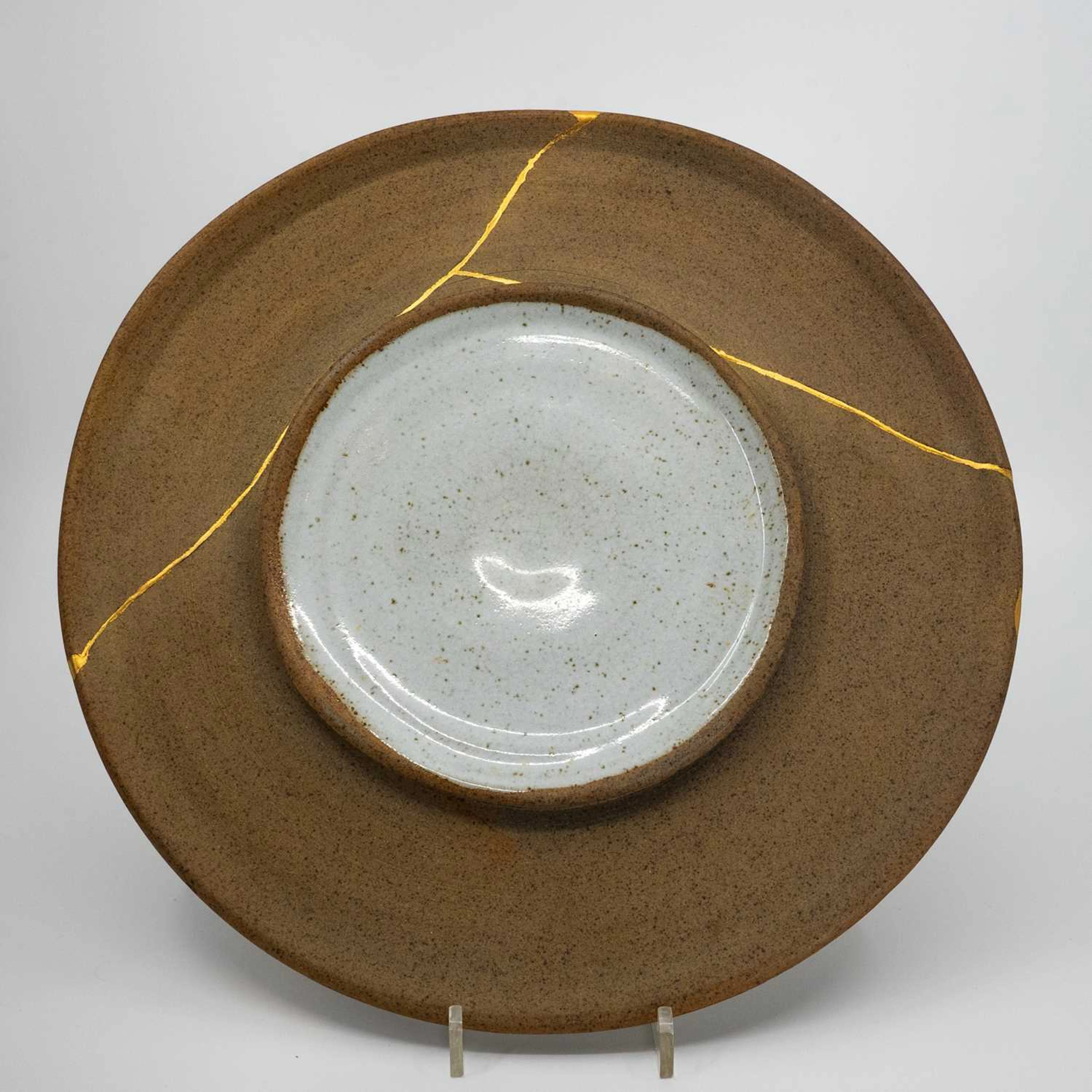 S, ō, -l, : Plate by David Green Ceramics, Dave Green, Before registering