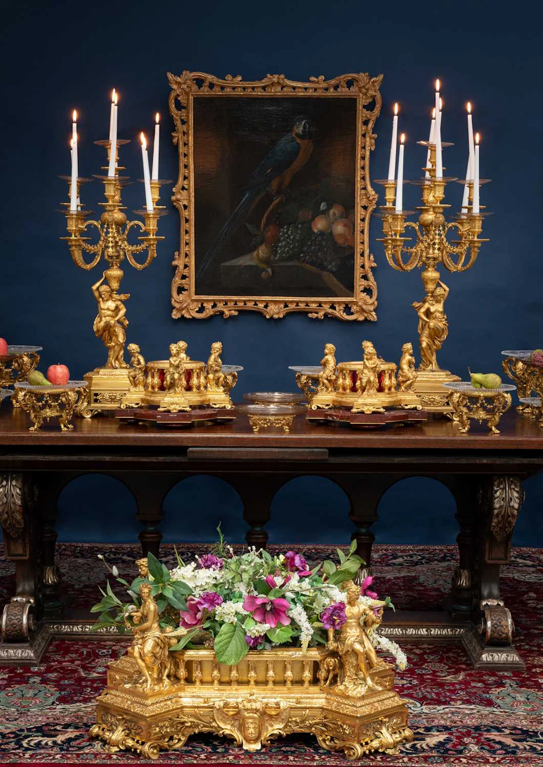 A Louis Napoleon Gilt-Bronze Surtout de Table Suite, by Ferdinand