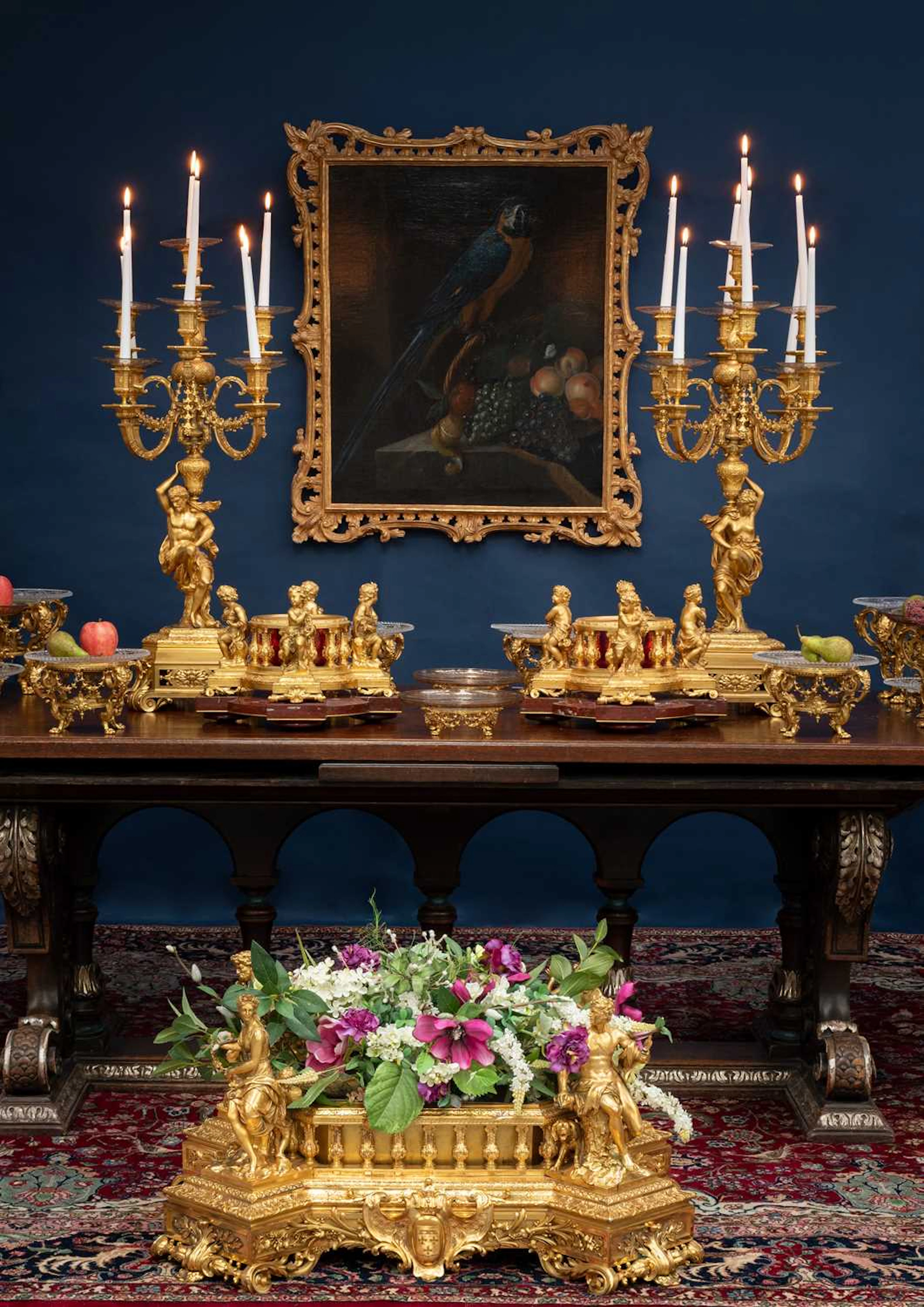 A Louis Napoleon Gilt-Bronze Surtout de Table Suite, by Ferdinand