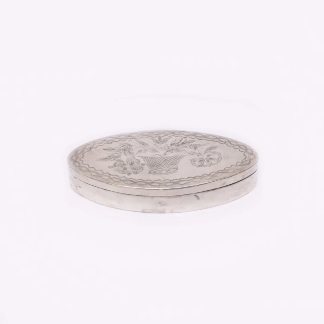 ANDERS JOHAN LIGNELL. SNUSDOSA, SILVER.