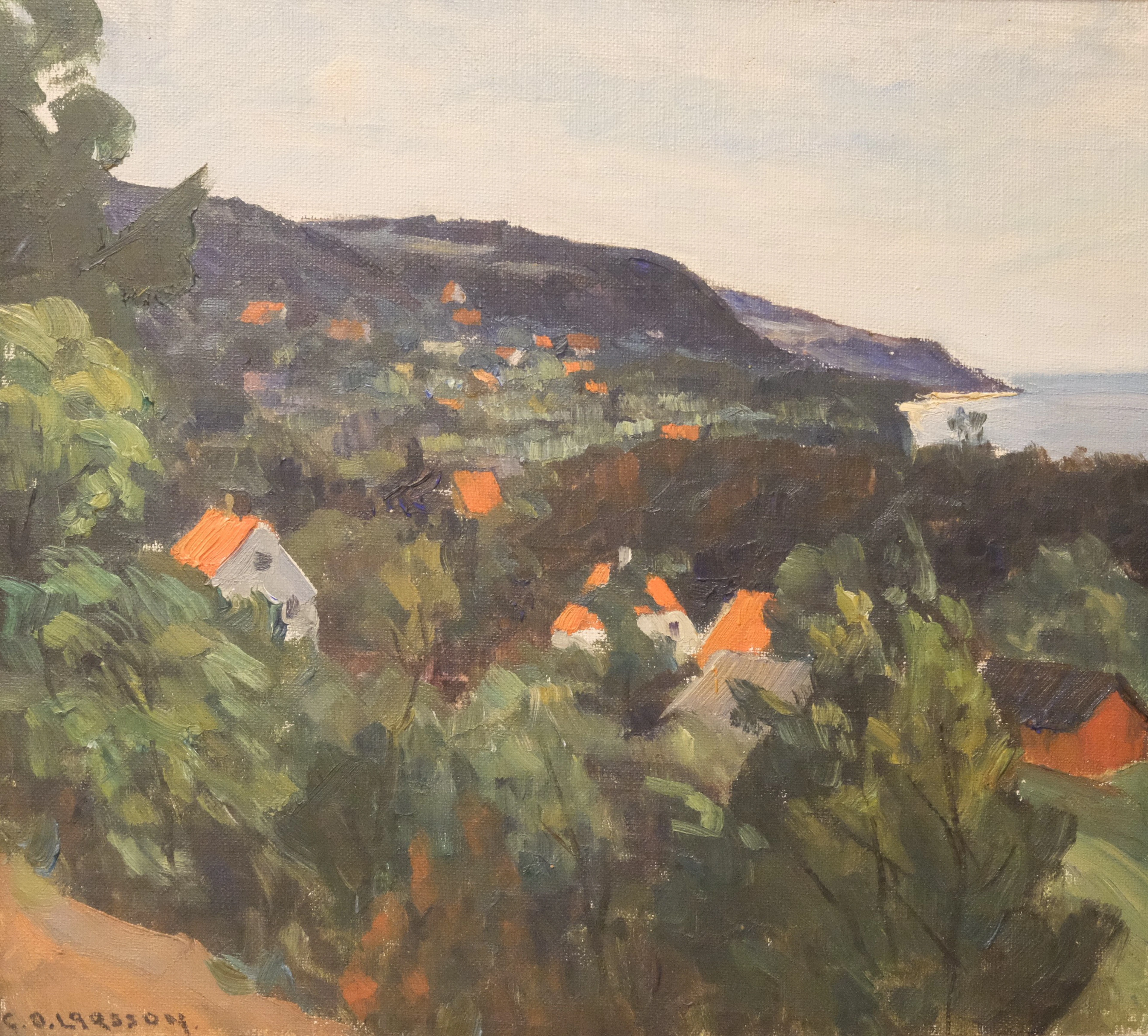 CARL OSCAR LARSSON. OLJA PÅ PANNÅ.