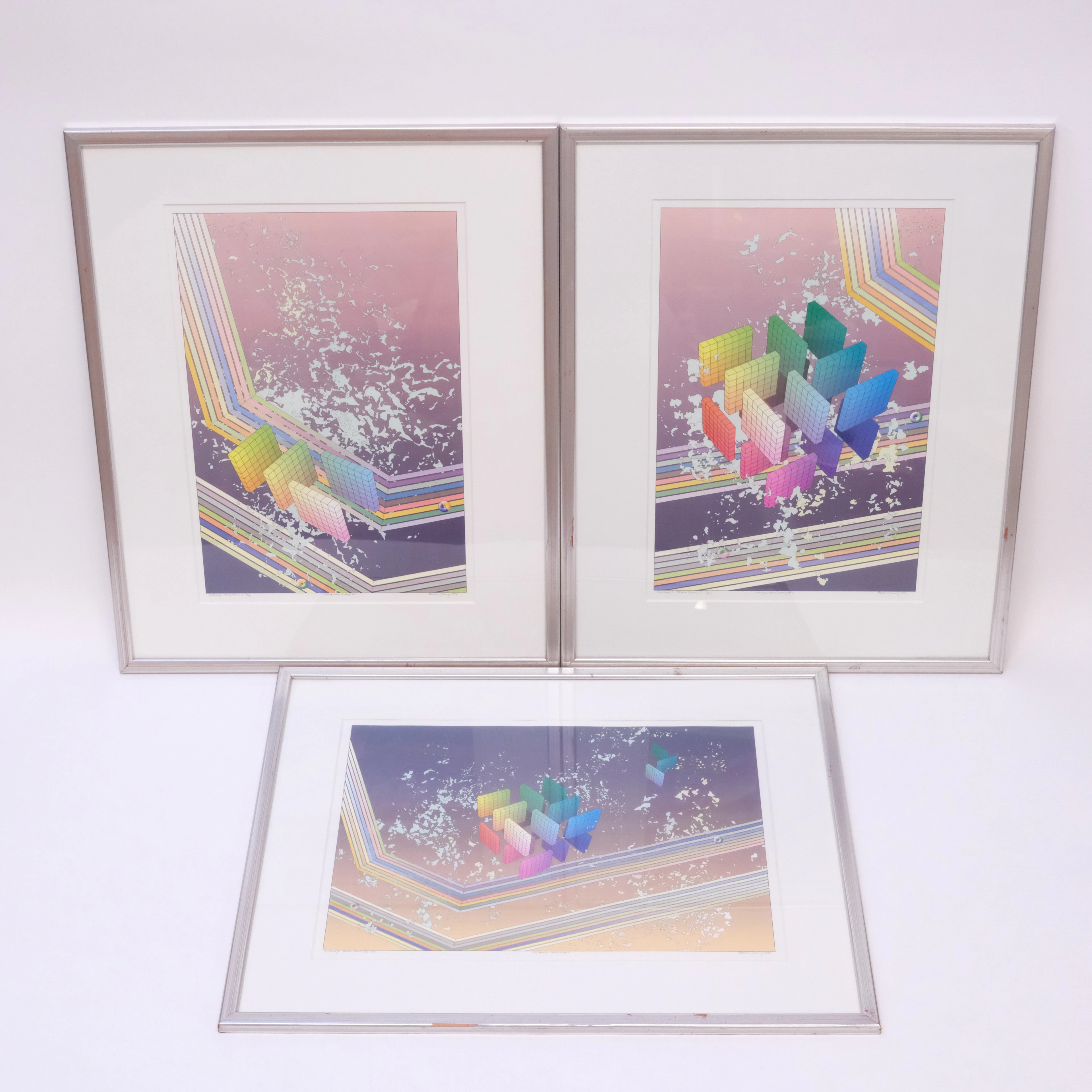 BECK & JUNG. TRE COMPUTER LASER PRINT.