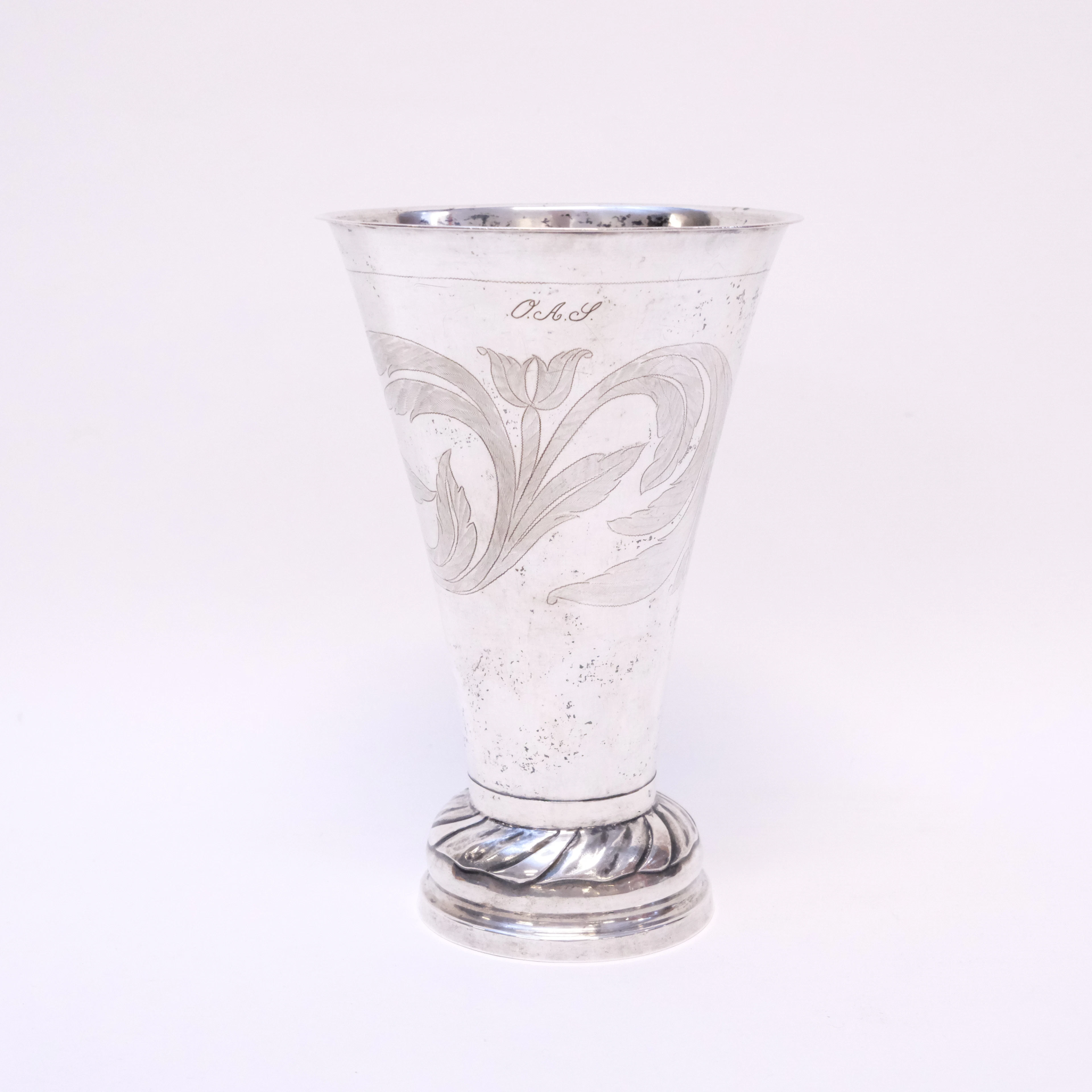 POKAL, SILVER, ANDERS WEDIN, SÖDERHAMN, 1844.