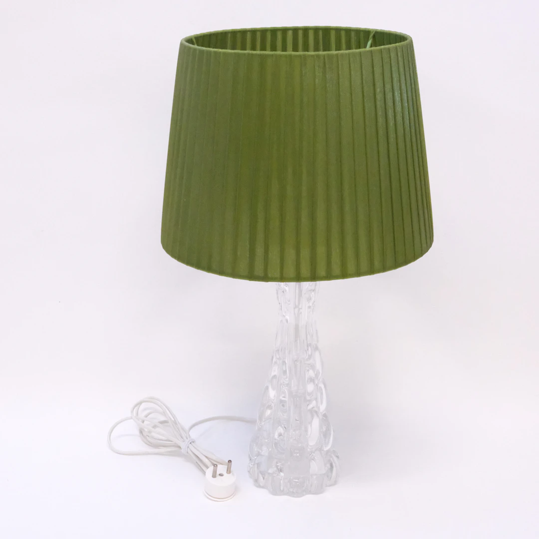 CARL FAGERLUND. BORDSLAMPA, ORREFORS, SIGNERAD.