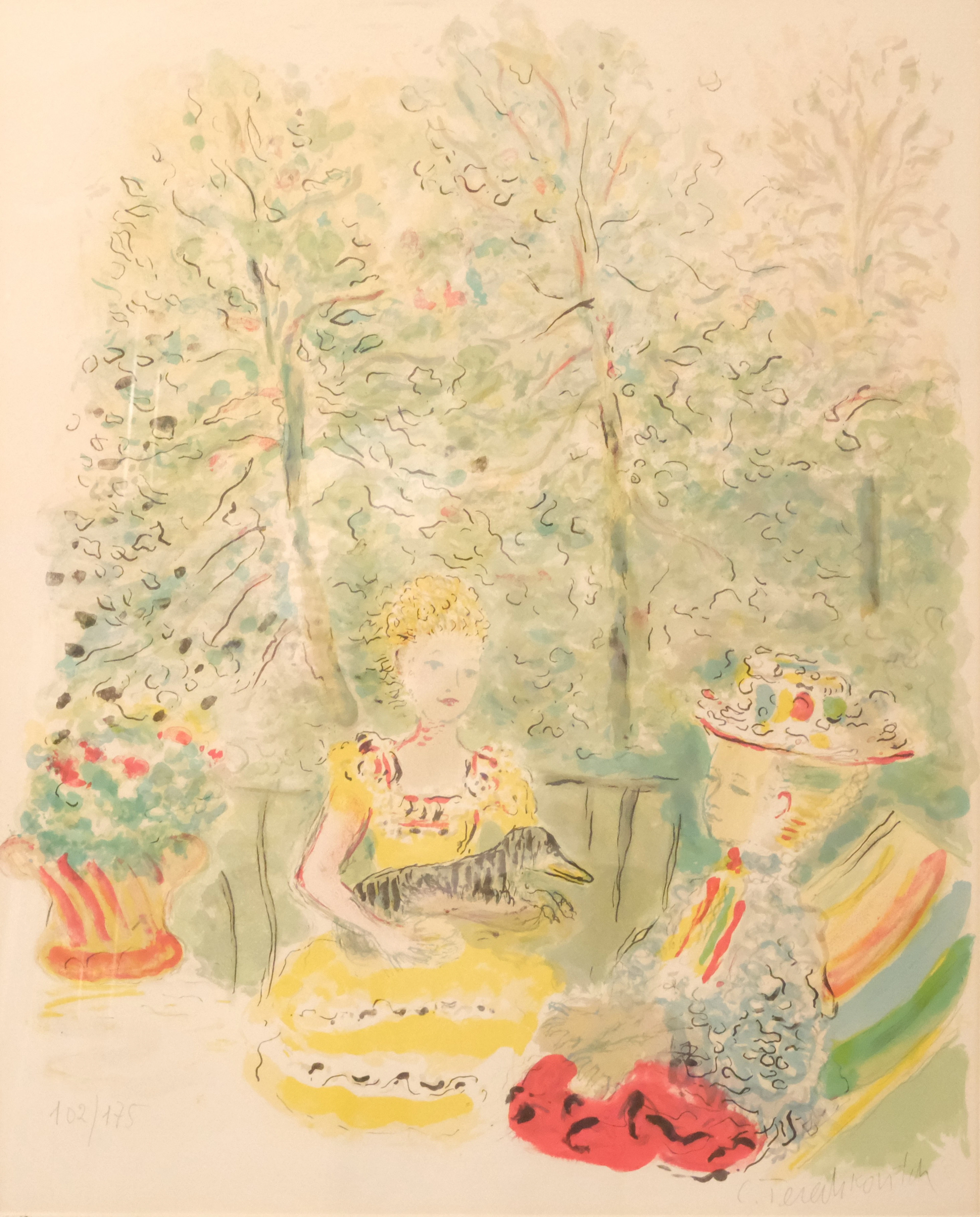 CONSTANTIN TERECHKOVITCH, "KOSTIA TERECHKOVITCH". LITOGRAFI. PARKMOTIV