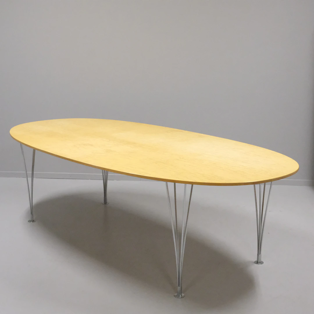PIET HEIN & BRUNO MATHSSON. MATBORD, "SUPERELIPS", FÖR FRITZ HANSEN.