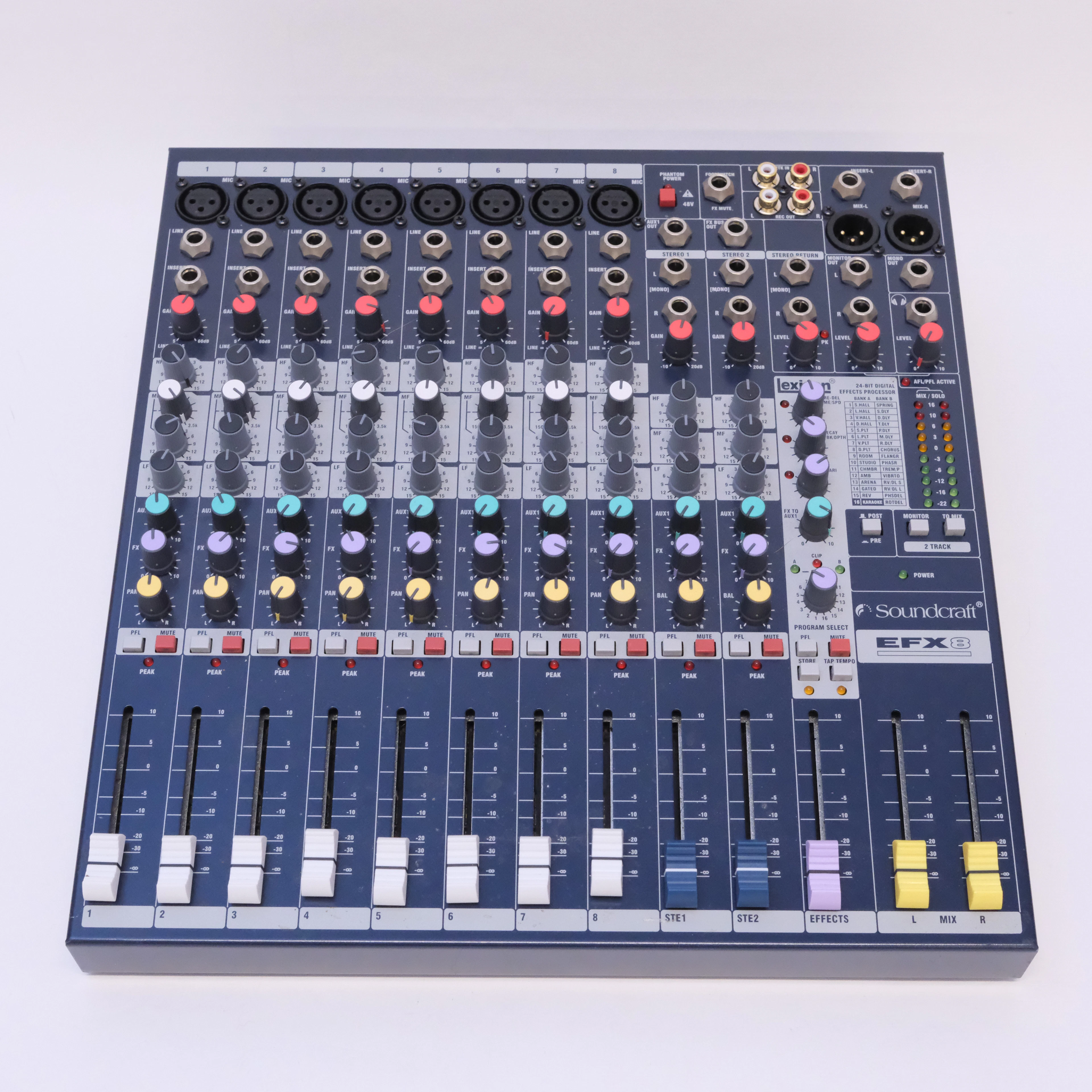 SOUNDCRAFT. ANALOGT MIXERBORD MED LEXICON. MODELL "EFX8+K".