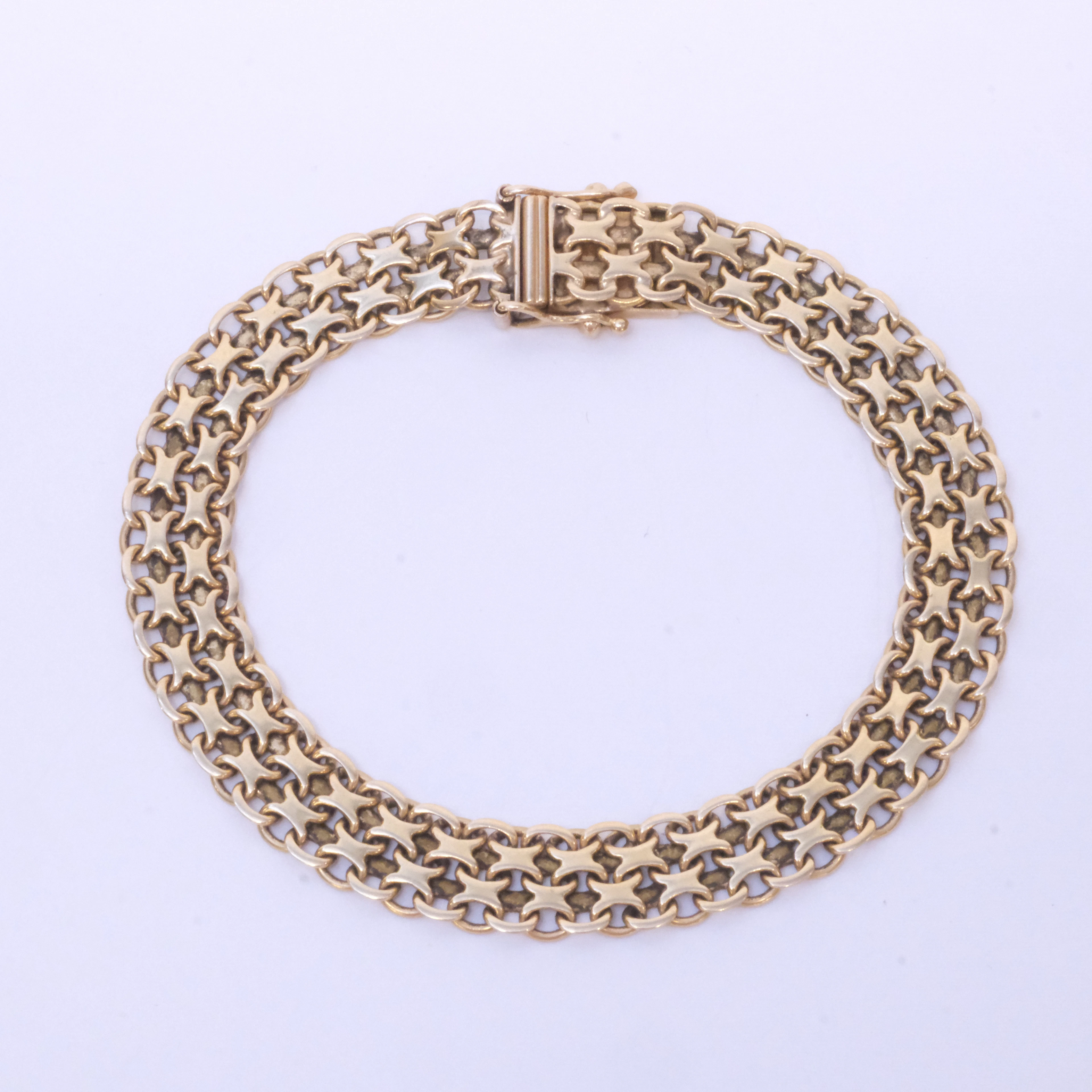 ARMBAND, X-LÄNK, 18K GULD.