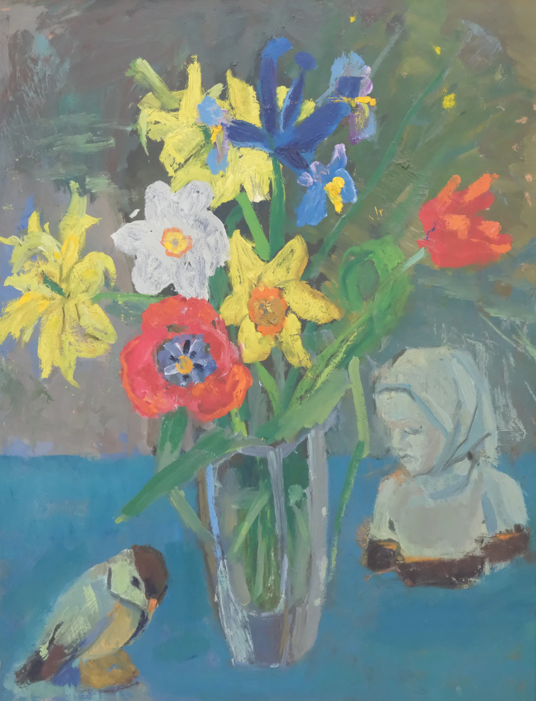 SIGFRID BENGTSSON. "STILLEBEN", OLJA PÅ PANNÅ.