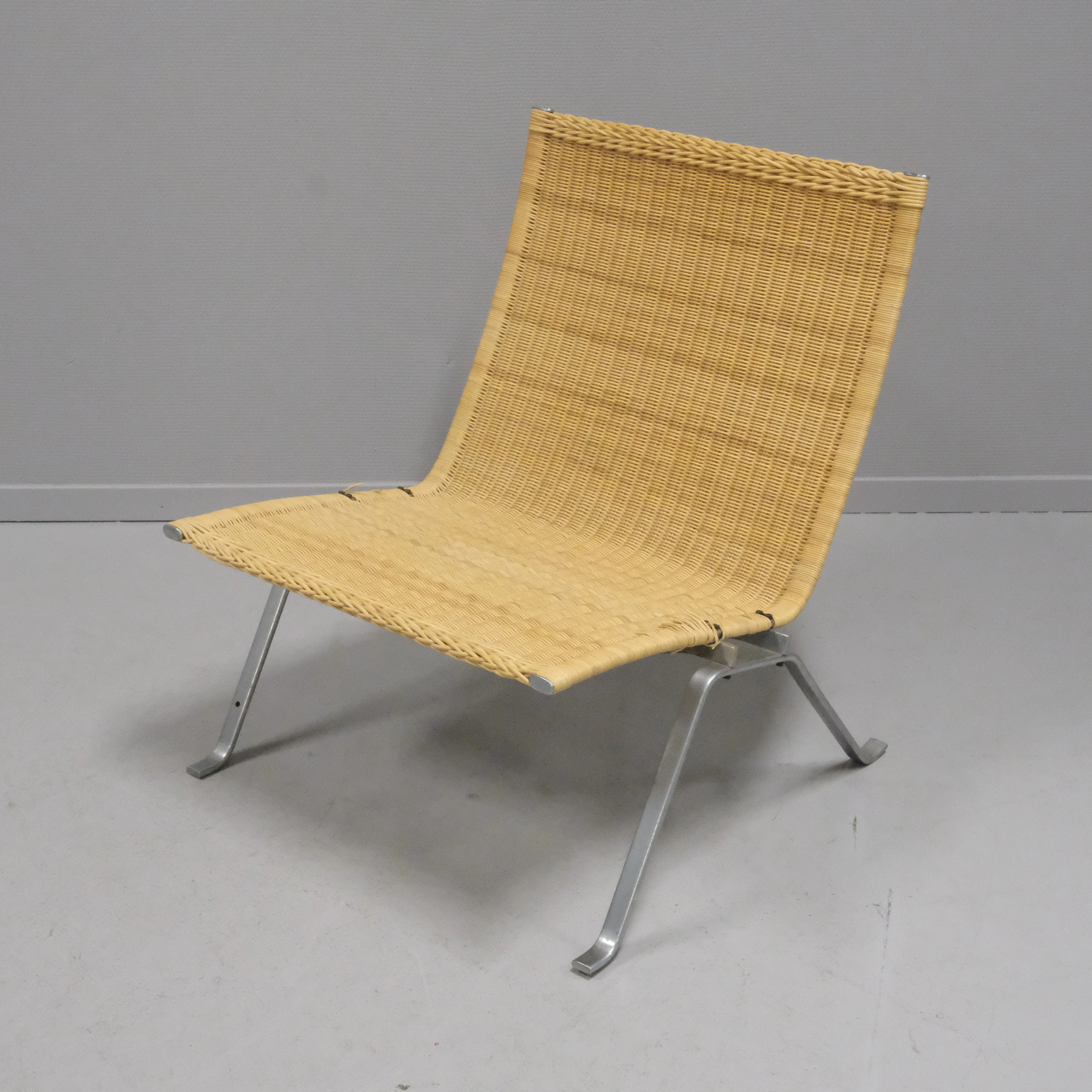 POUL KJAERHOLM. FÅTÖLJ, "PK 22", E. KOLD CHRISTENSEN.