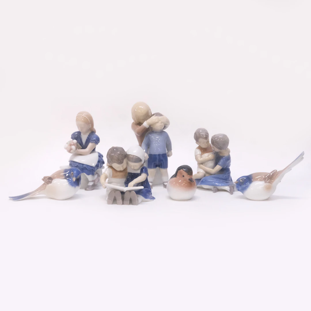 SJU FIGURINER, BING & GRÖNDAHL.