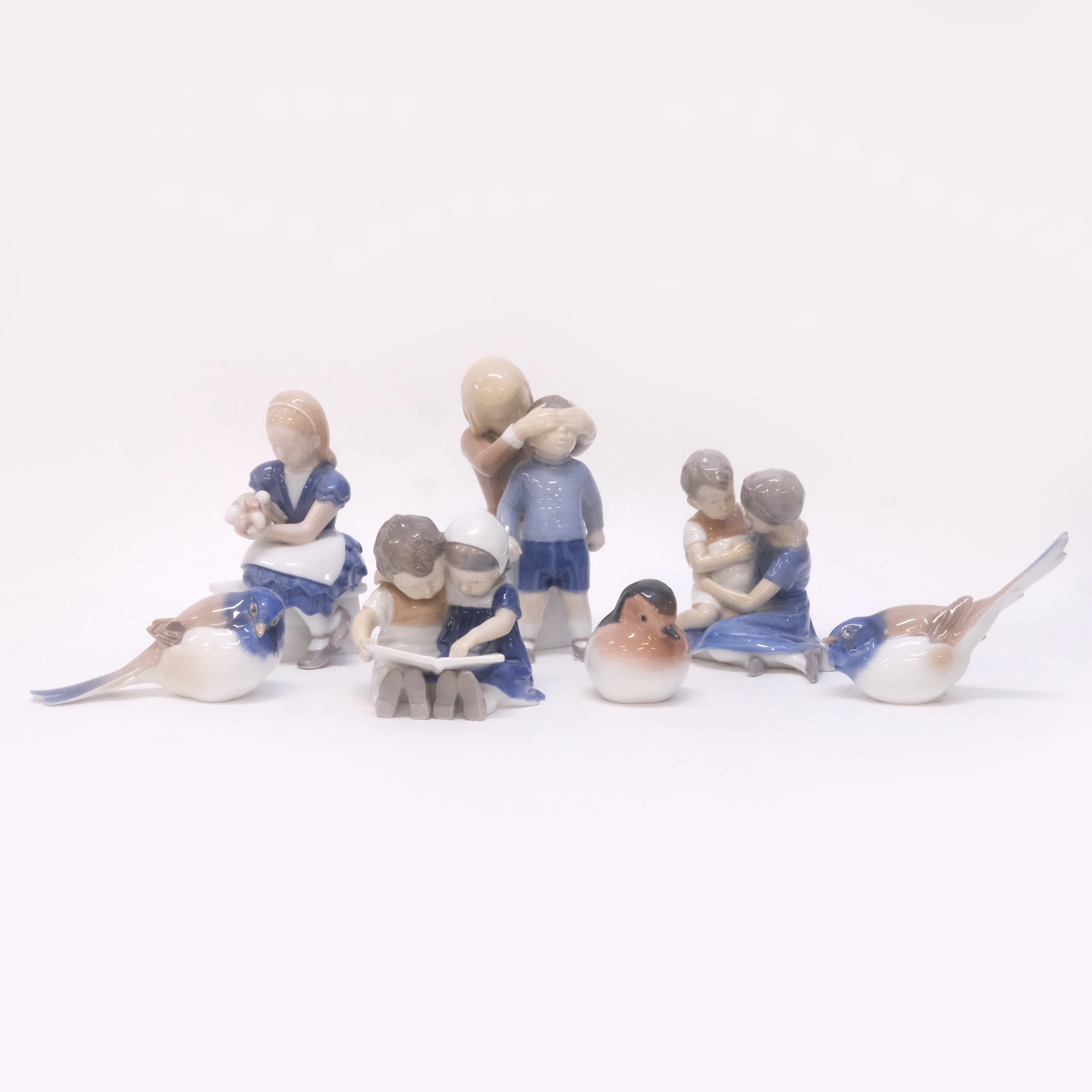 SJU FIGURINER, BING & GRÖNDAHL.