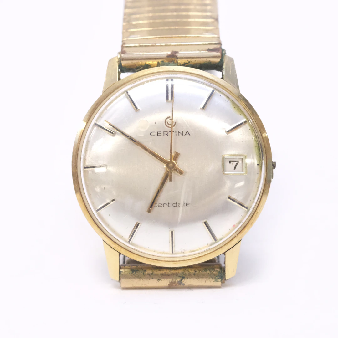 CERTINA. ARMBANDSUR. "CERTIDATE". 18K GULD. 1960/70-TAL.