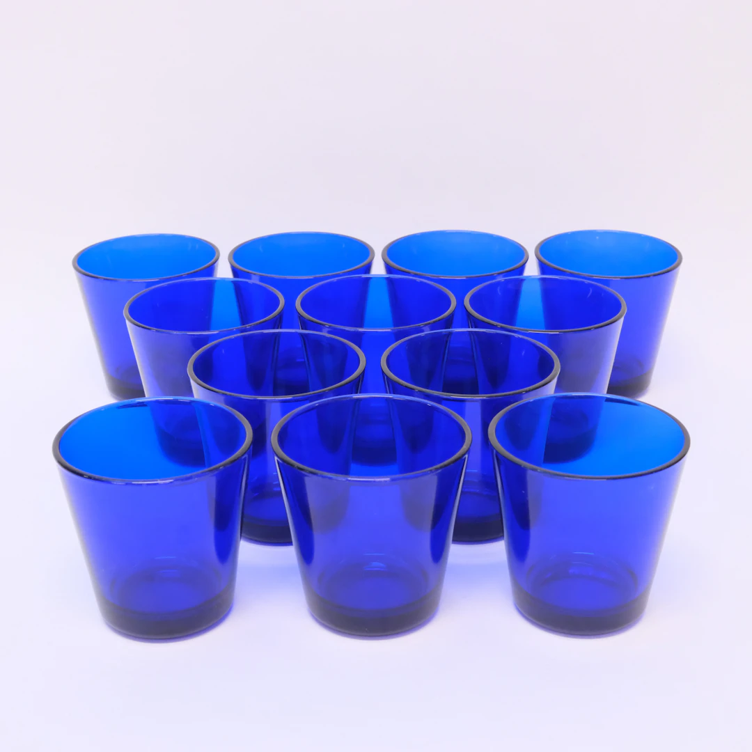 KAJ FRANCK. TOLV GLAS, "KARITO", IITTALA.