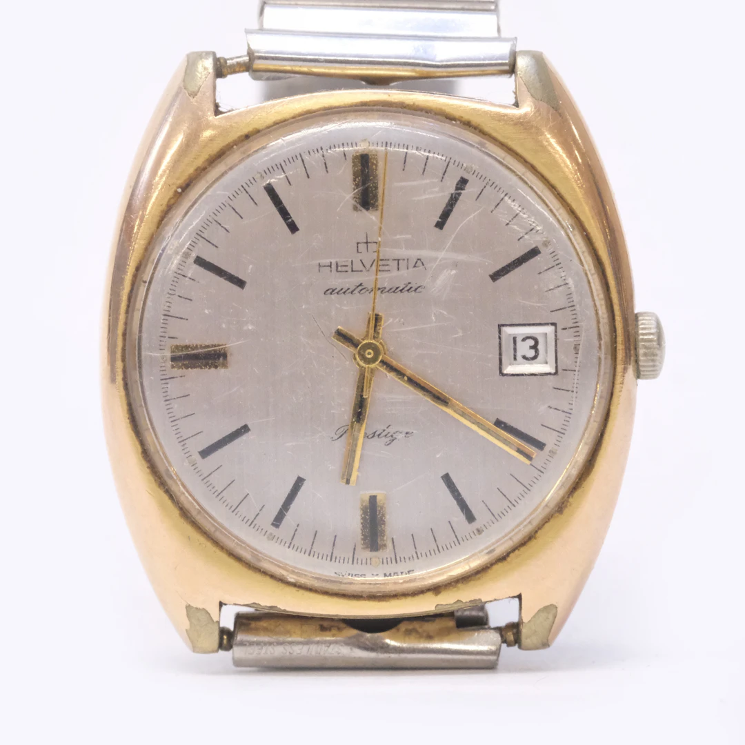 HELVETIA. ARMBANDSUR, "PRESTIGE". AUTOMATIC. 1960/70-TAL.