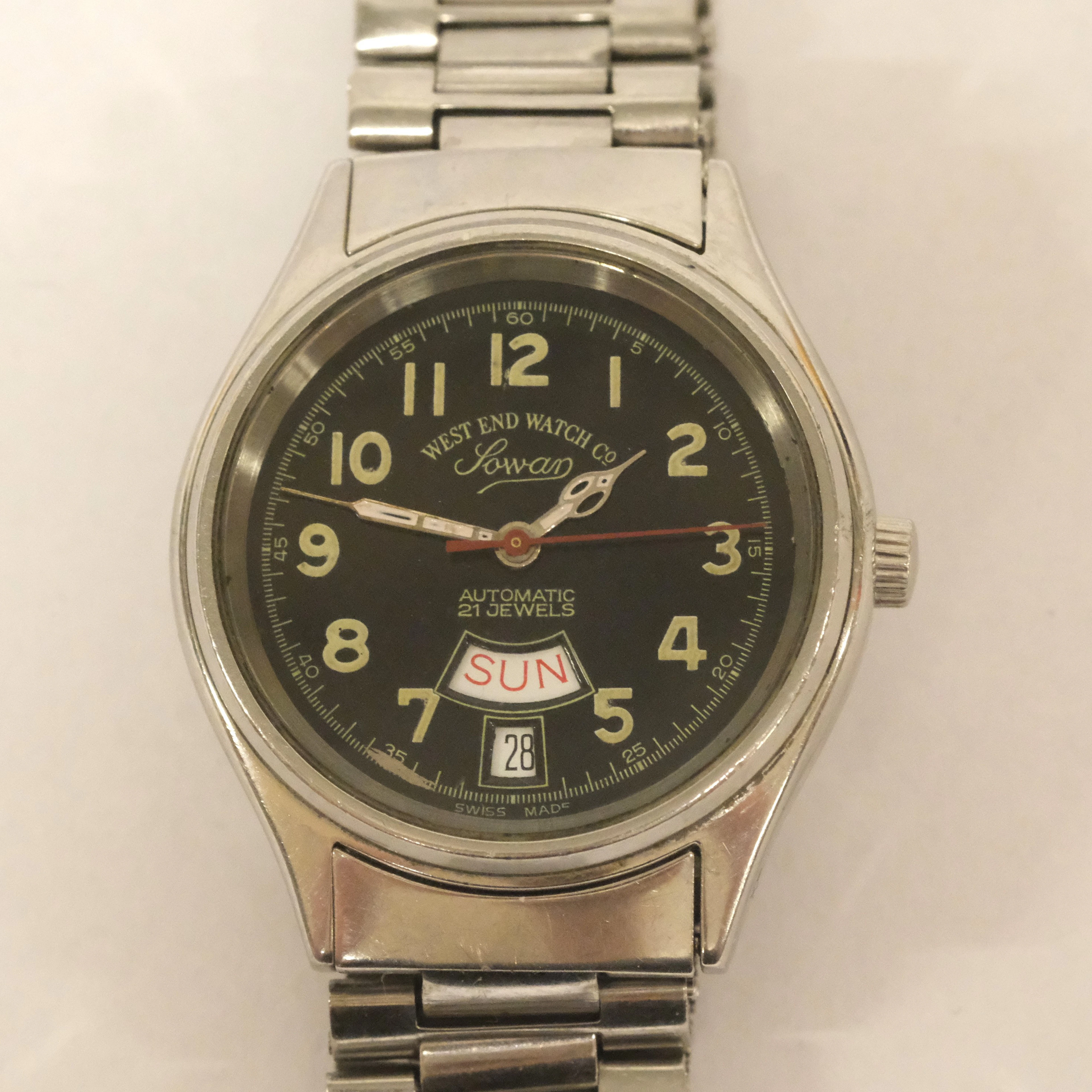 WEST END WATCH CO, AUTOMATIC, SOWAR, 35MM.