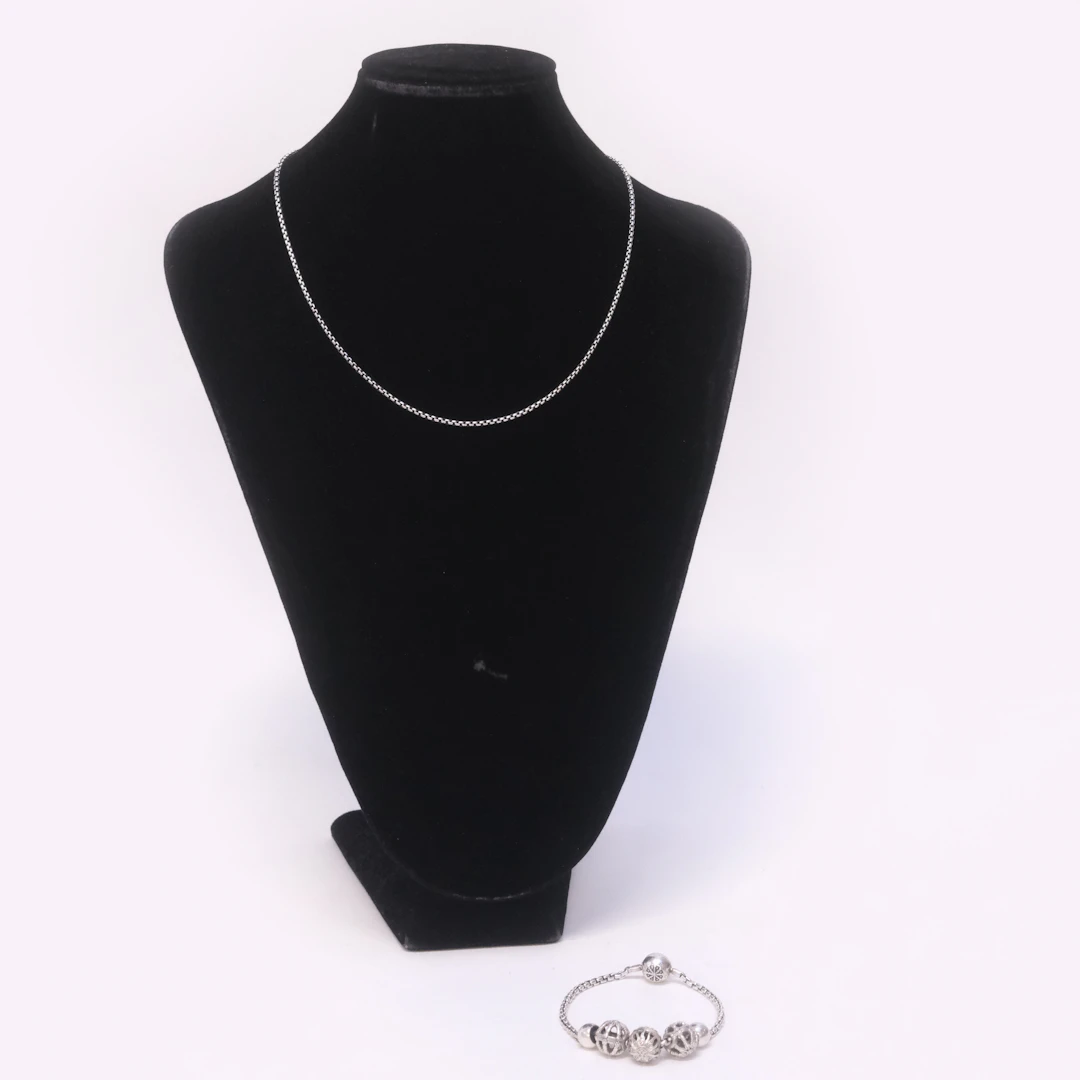 THOMAS SABO, COLLIER SAMT ARMBAND, SILVER.