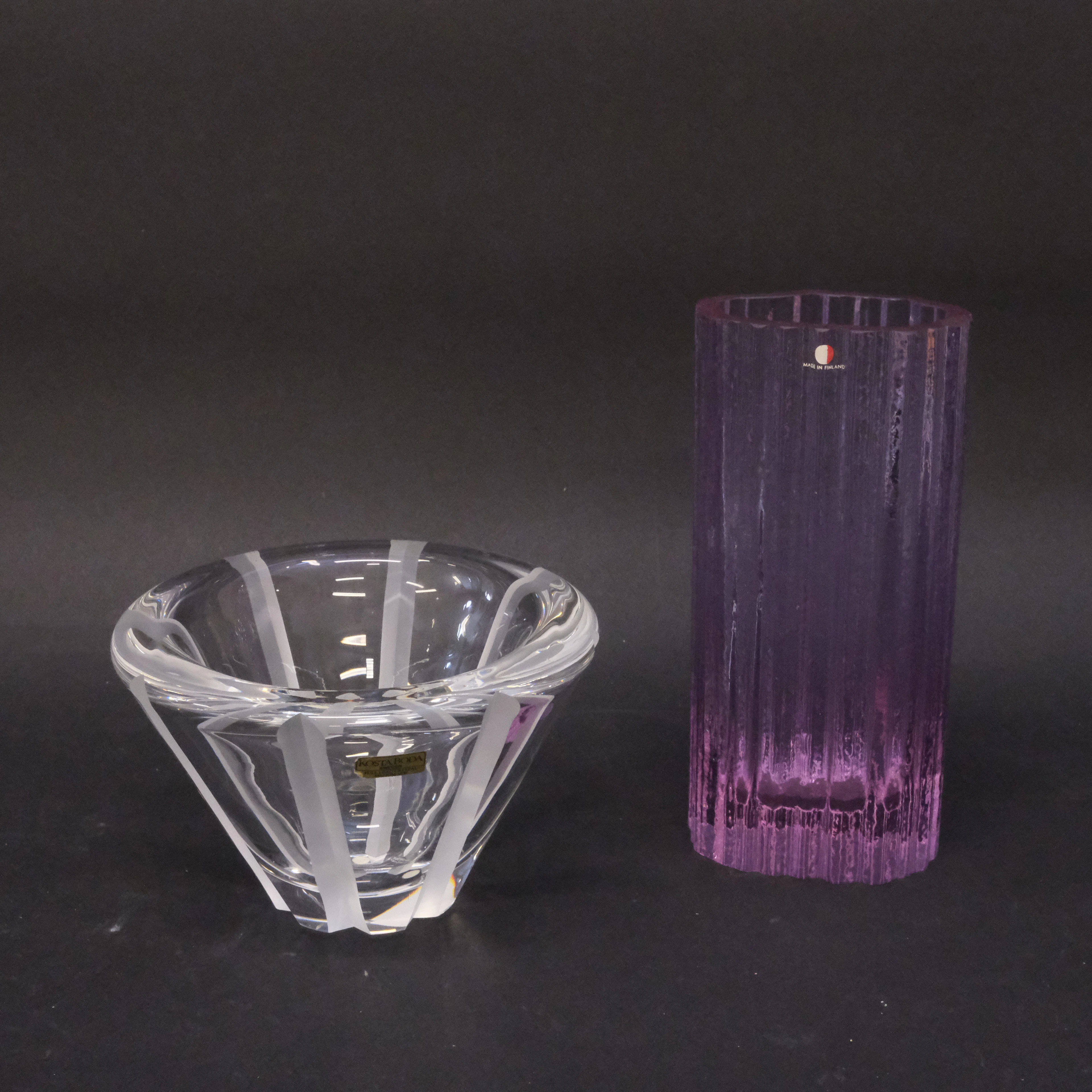 IITTALA, WIRKKALA. OCH KOSTA, SINNEMARK.