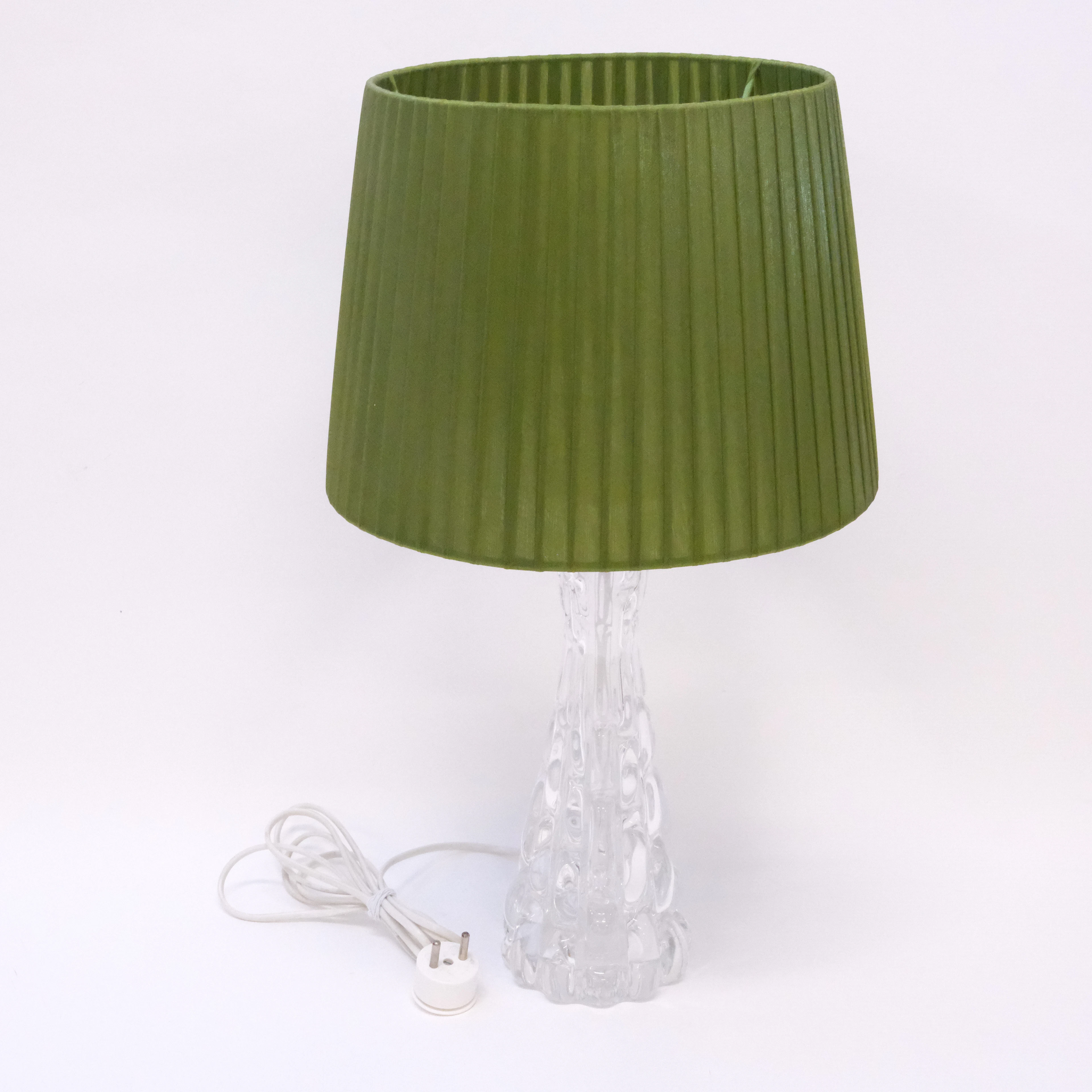 CARL FAGERLUND. BORDSLAMPA, ORREFORS, SIGNERAD.