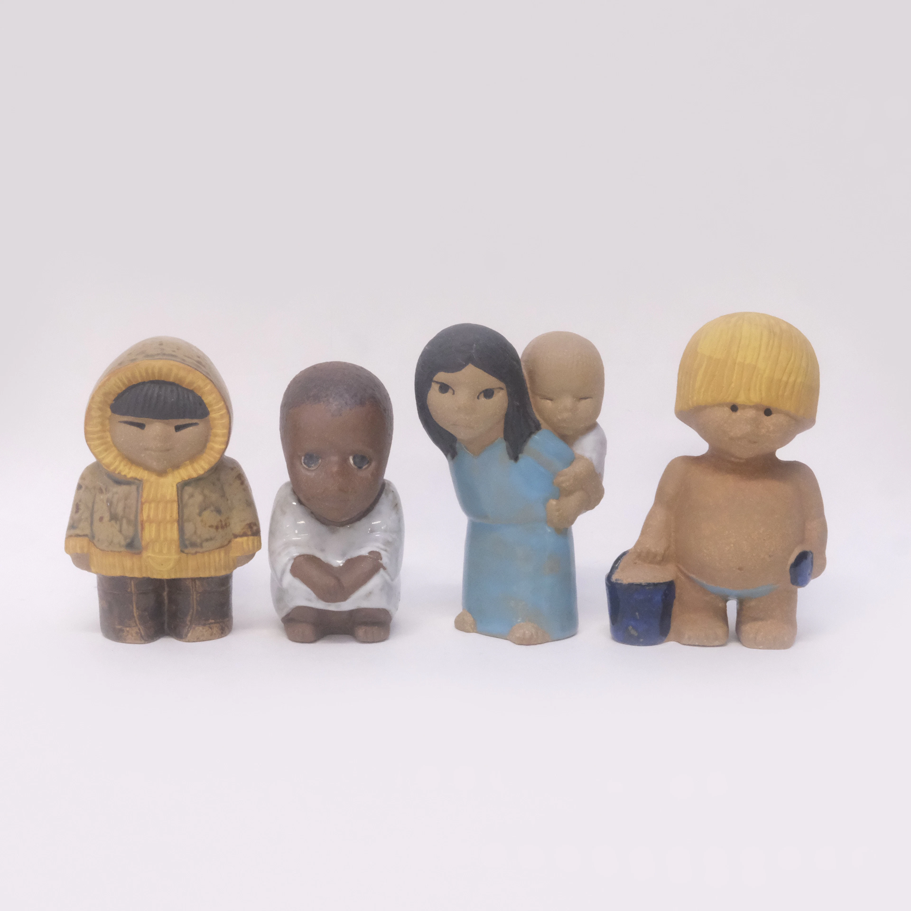 LISA LARSON. GUSTAVSBERG 4 FIGURINER, STENGODS.