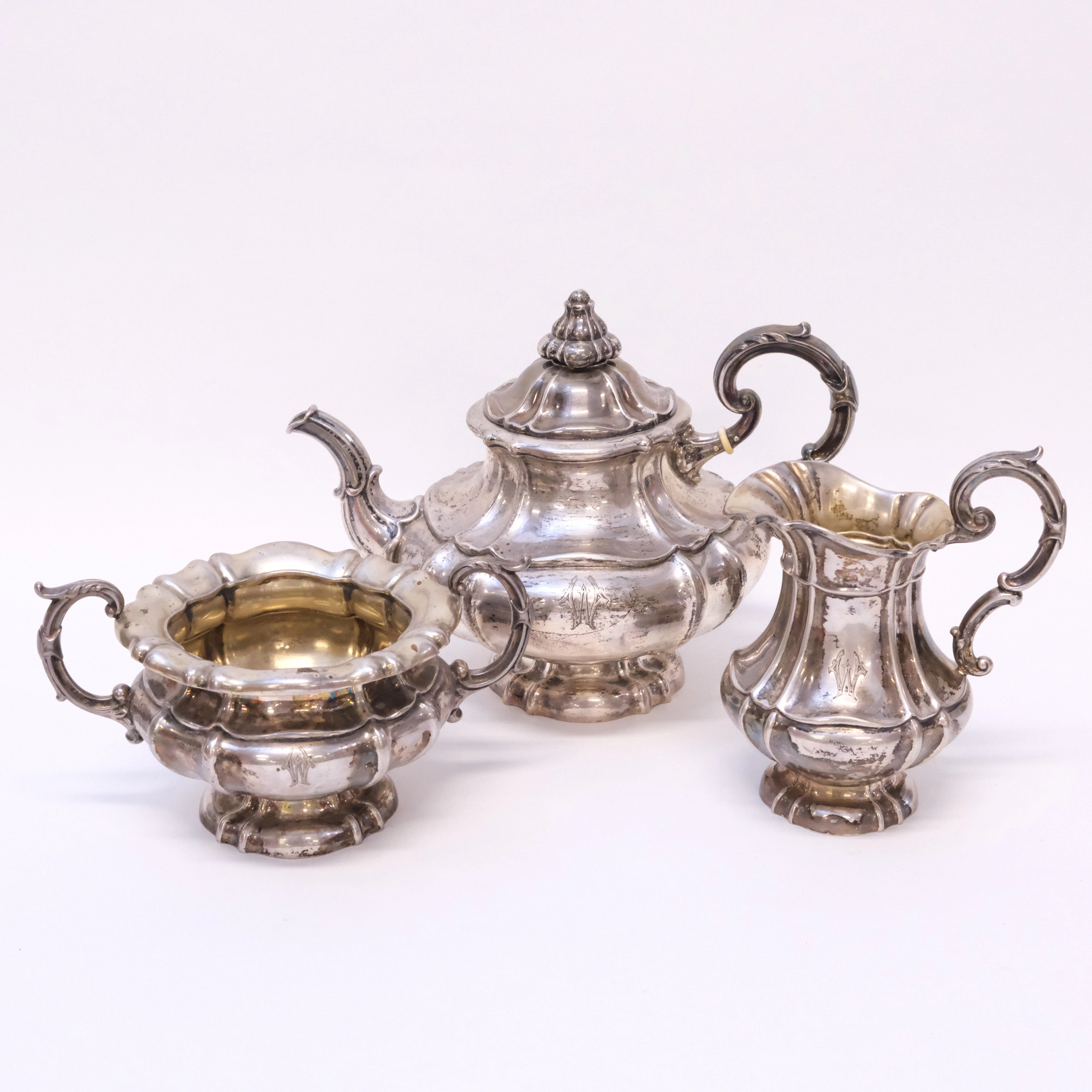 TESERVIS, SILVER, SCHNEIDER, TYSKLAND, 3 DELAR.