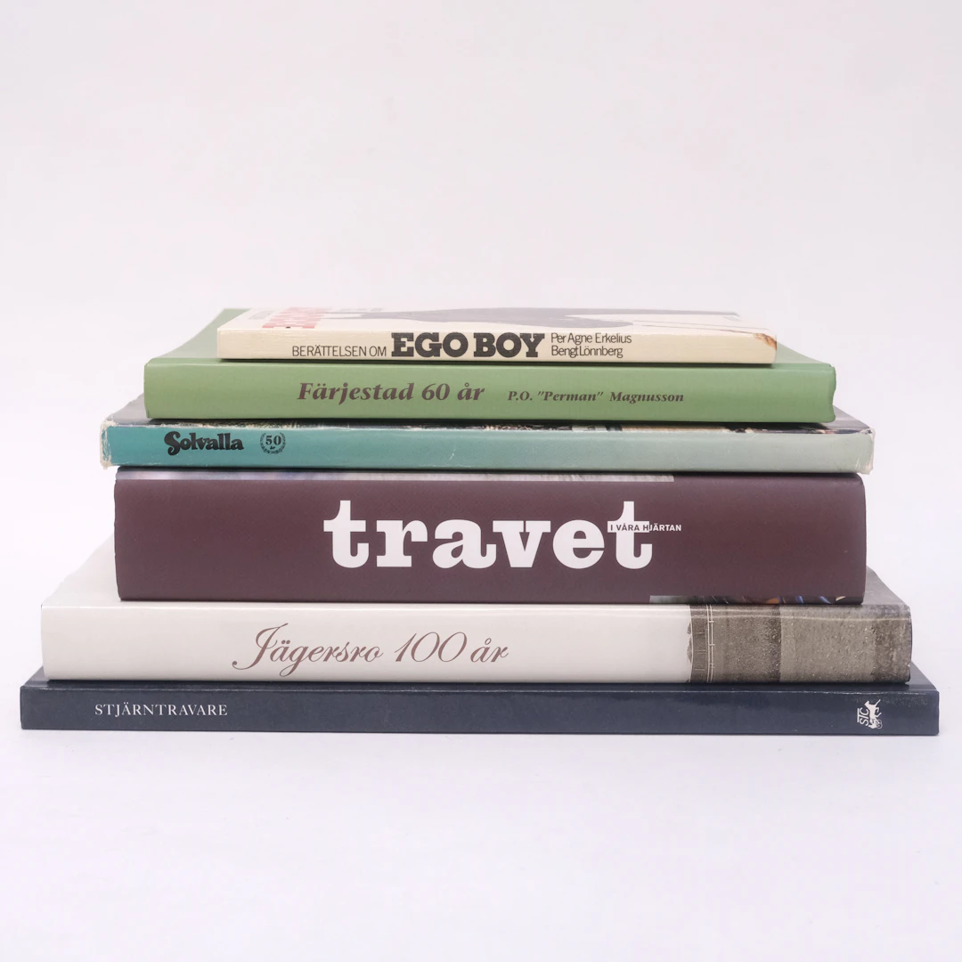 TRAVLITTERATUR, SEX STYCKEN.