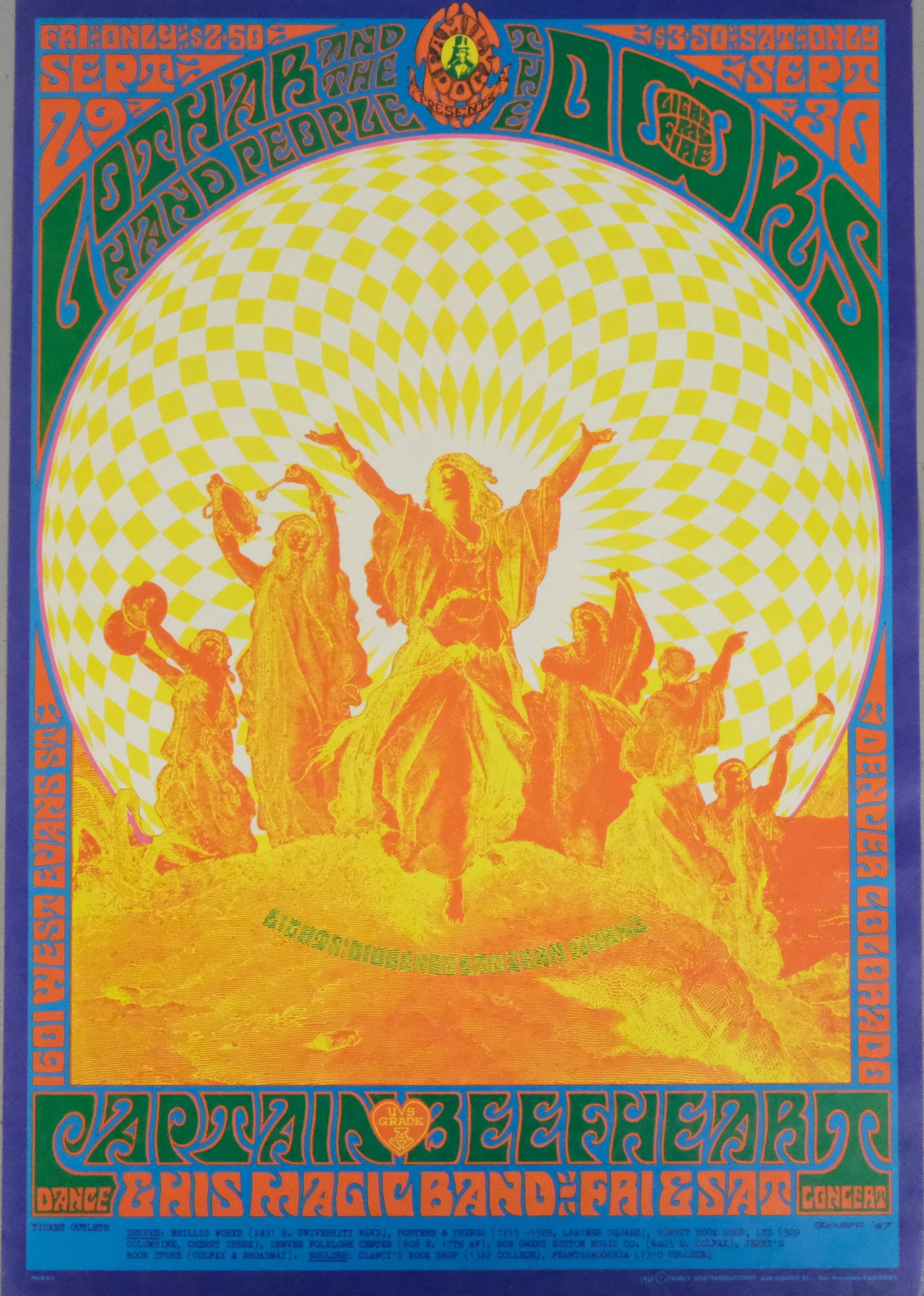 AFFISCH / POSTER, THE DOORS , 1960-TAL.