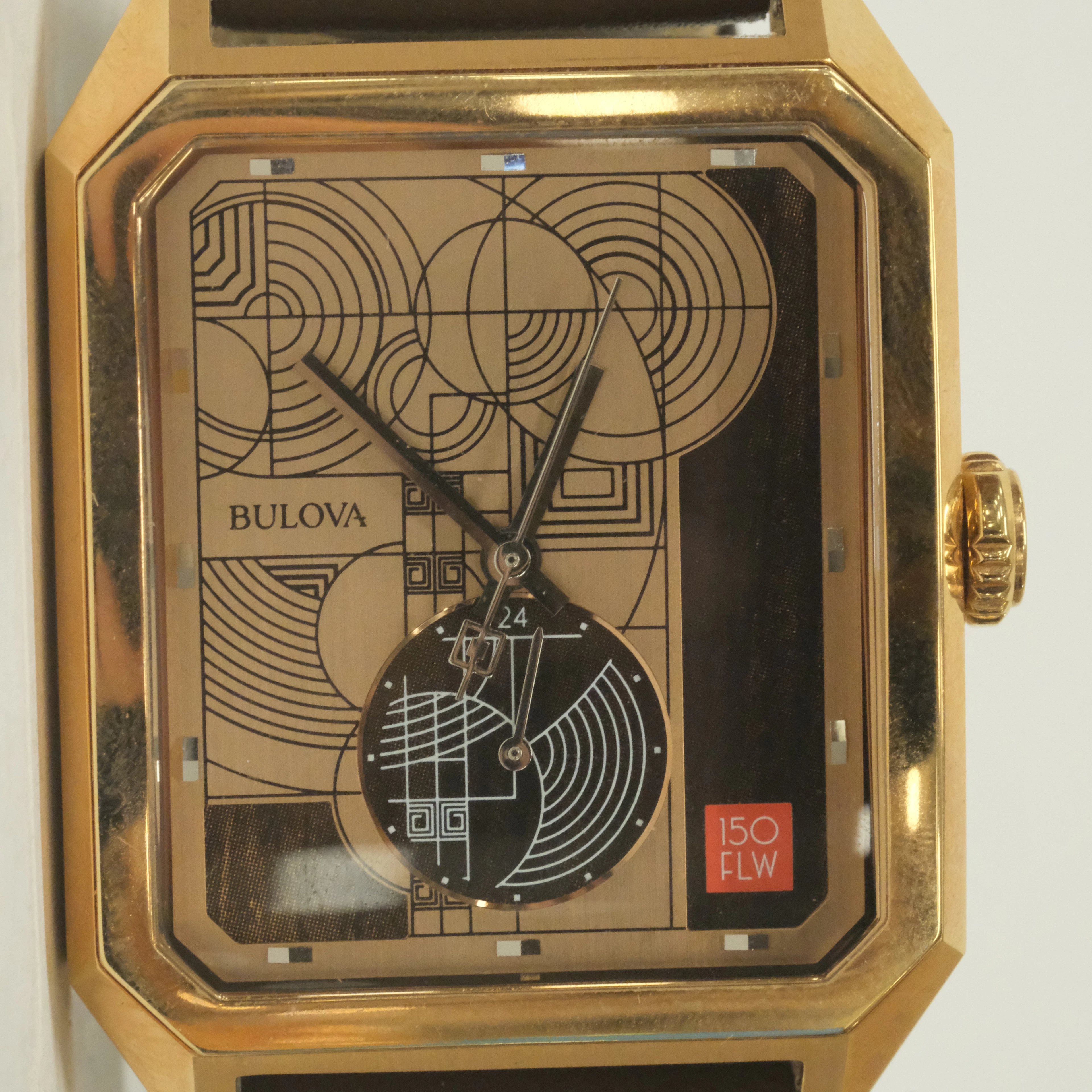 BULOVA. ARMBANDSUR. FRANK LLOYD WRIGHT 150-ÅRSJUBILEUM, LIMITED EDITION.