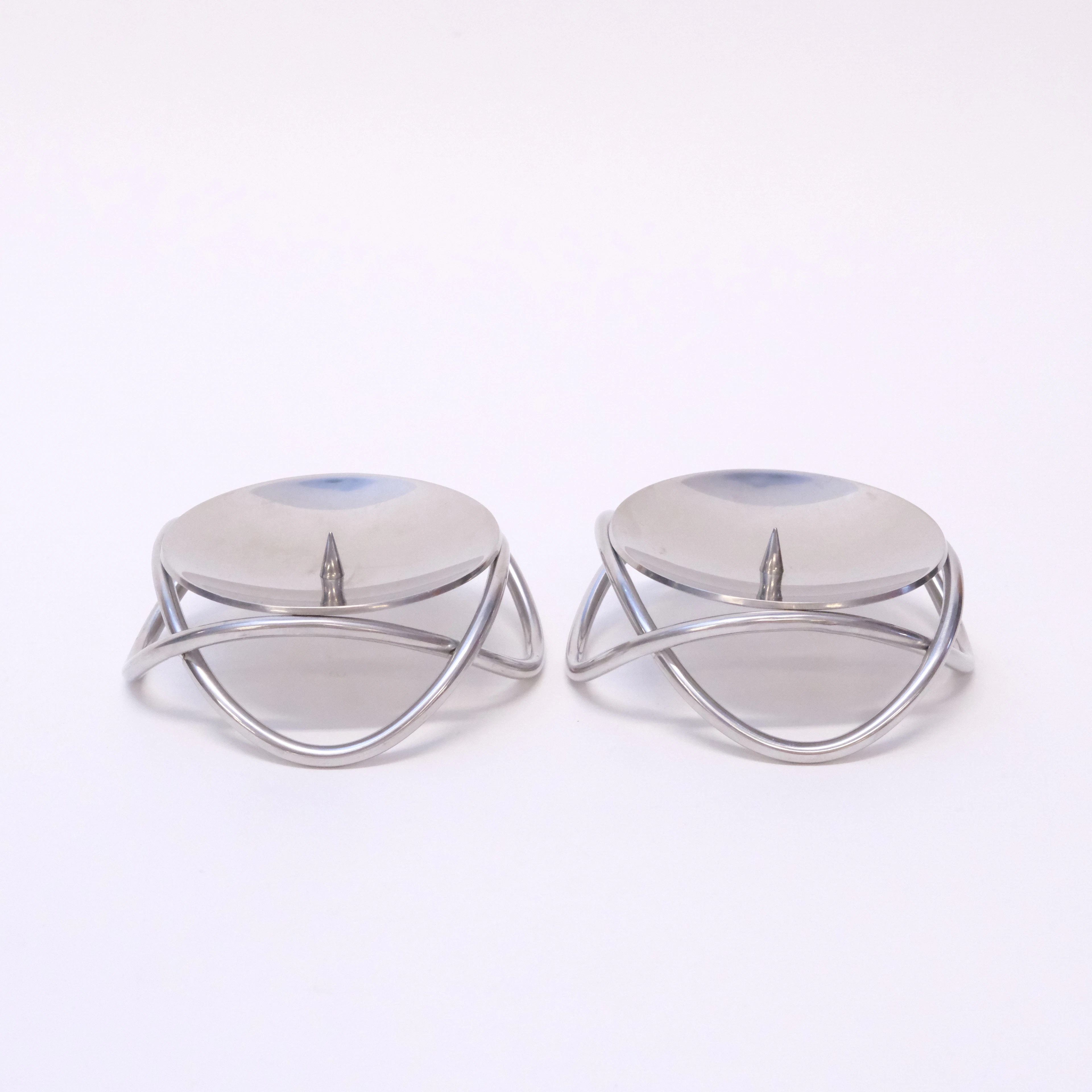 GEORG JENSEN, LJUSSTAKAR "GLOW", ETT PAR.