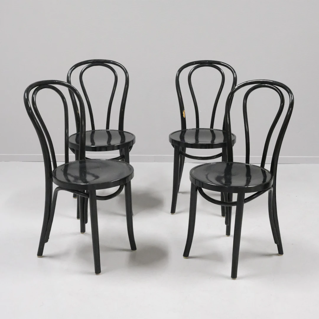 GILLIS LUNDGREN. CAFÉSTOLAR, "ÖGLAN", IKEA, FYRA STYCKEN.