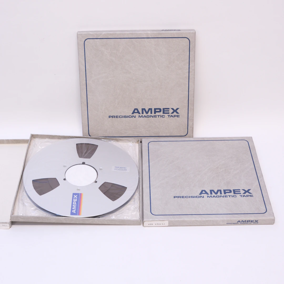 TRE OBRUKADE RULLBAND, AMPEX, GRAND MASTER 456.