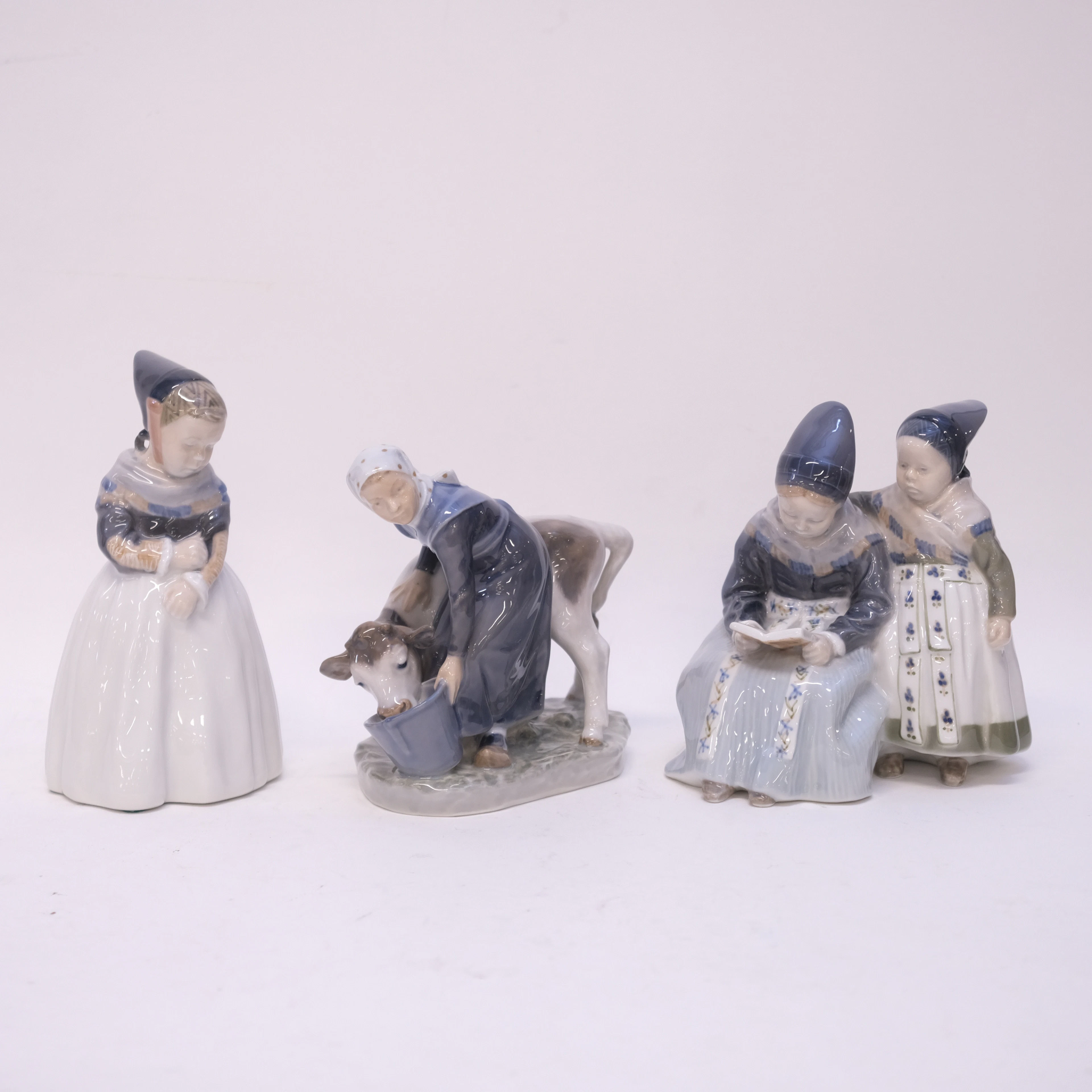 LOTTE BENTER. ROYAL COPENHAGEN, TRE FIGURINER.