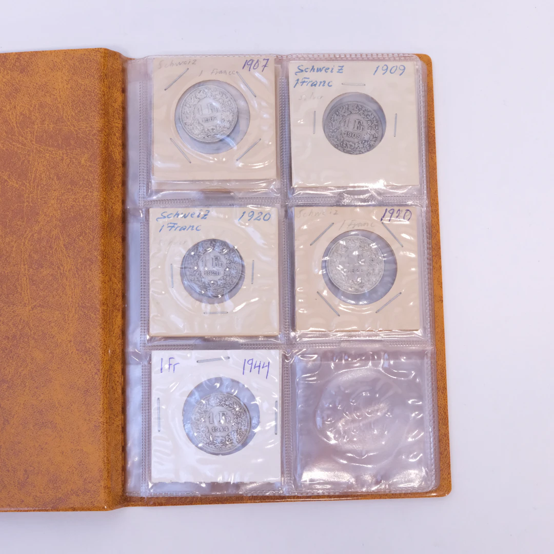 SAMLING MYNT SCHWEIZ, DELVIS SILVER.