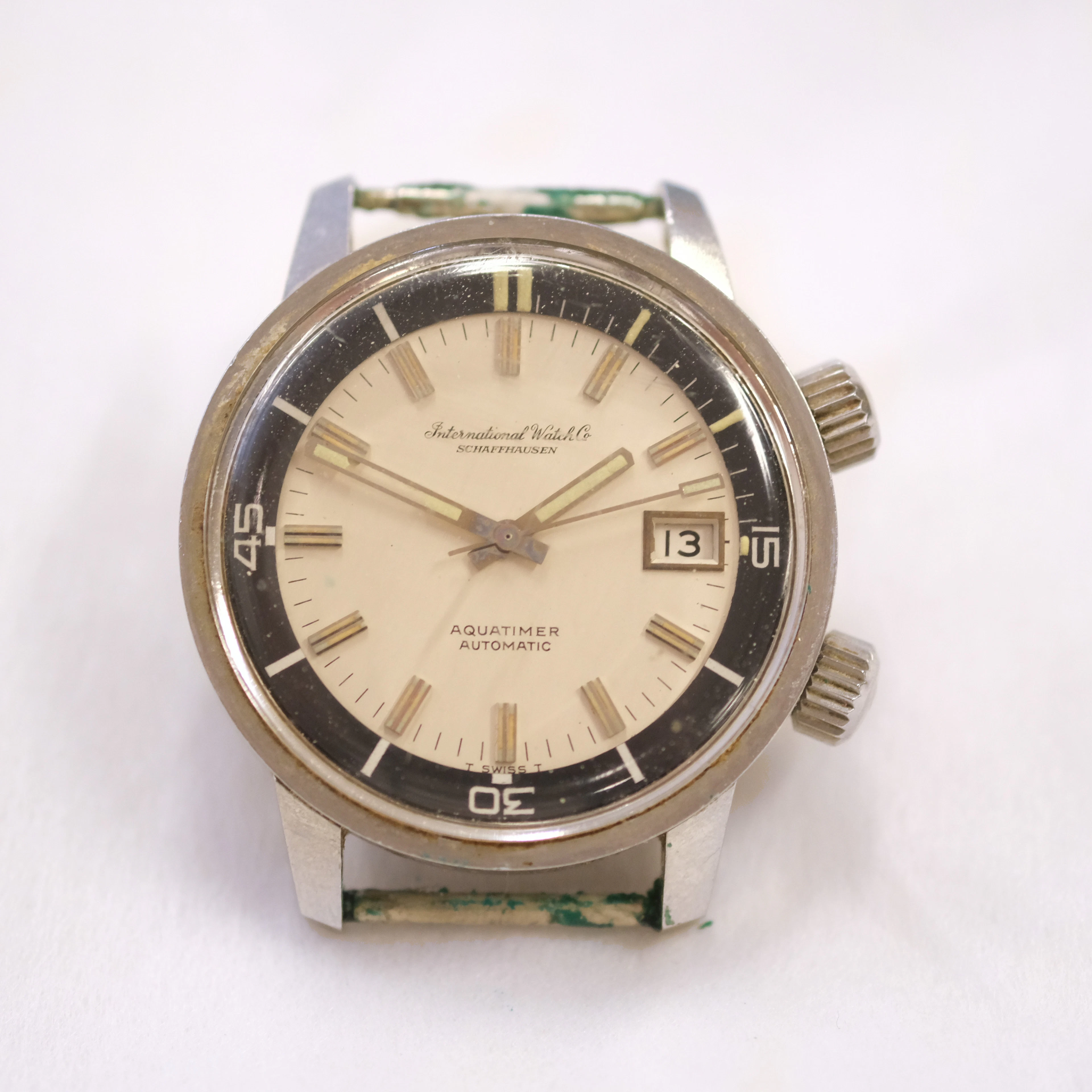 IWC. HERRARMBANDSUR. AQUATIMER. INTERNATIONAL WATCH CO, SCHAFFHAUSEN.