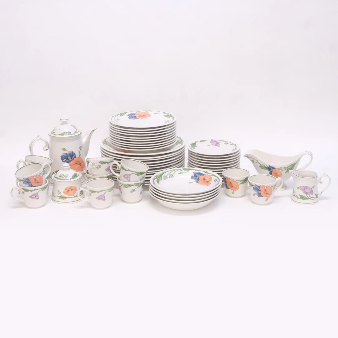 VILLEROY & BOCH. MAT-OCH KAFFESERVIS. "AMAPOLA". 54 DELAR.