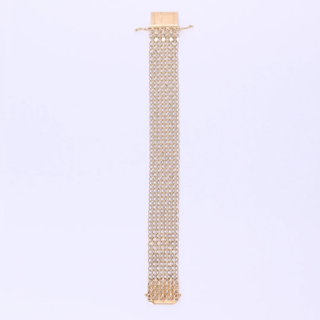 ARMBAND, X-LÄNK, 18K GULD.