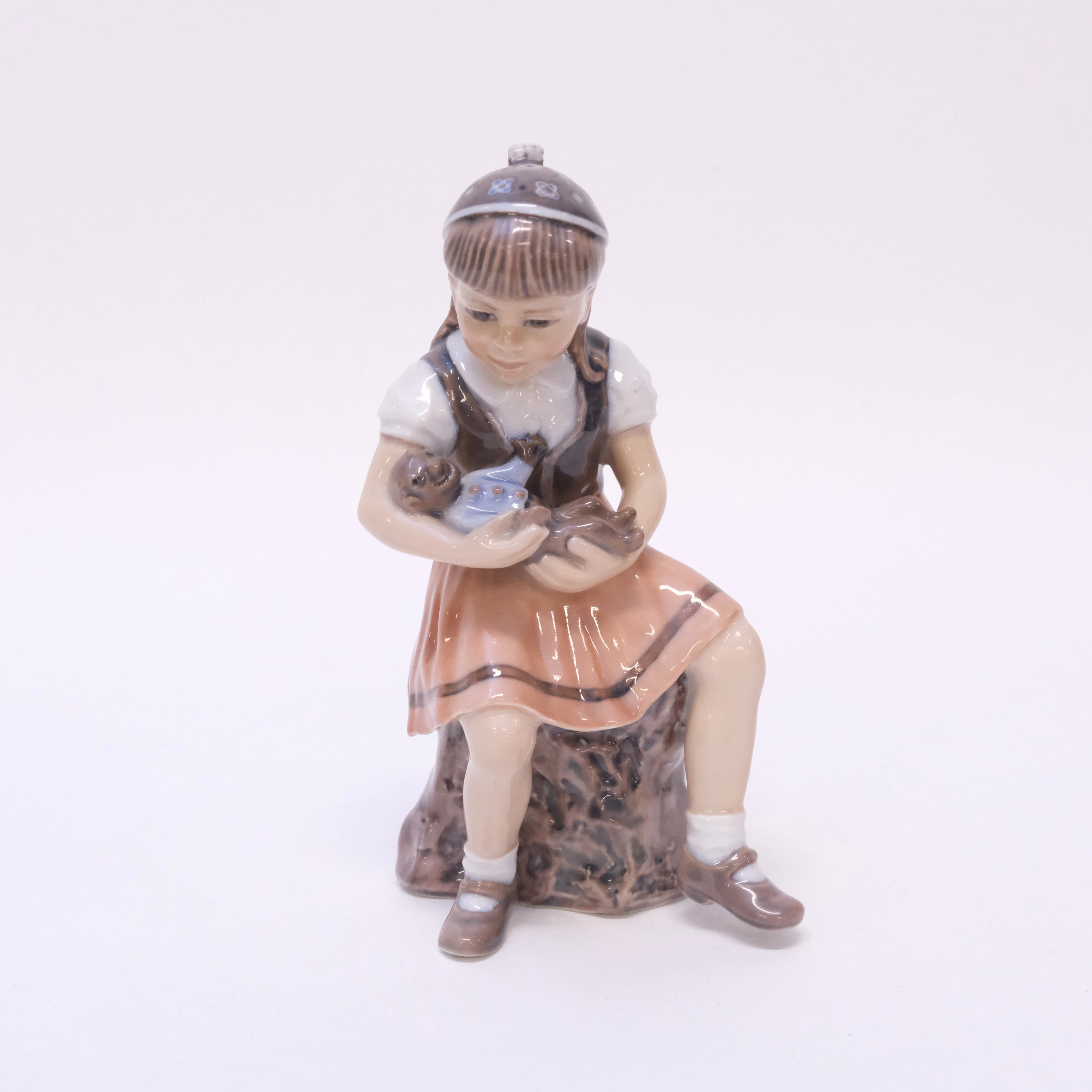 JENS PETER DAHL. FIGURIN, "LILLE PIGE BENTE", DAHL JENSEN.