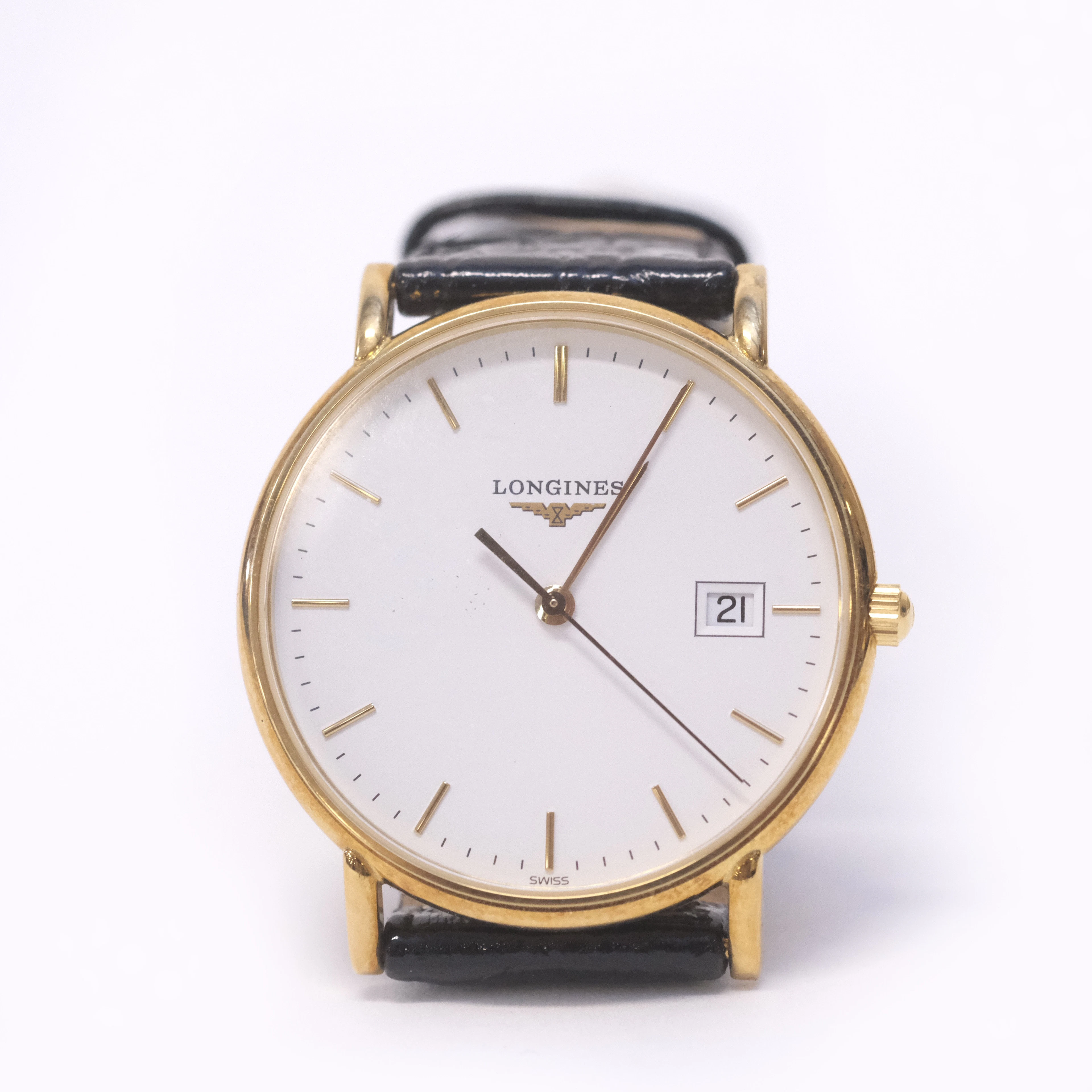 LONGINES, ARMBANDSUR, 18K GULD, QUARTZ.