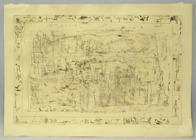 ZAO WOU-KI. "FLORE ET FAUNE", 1951.