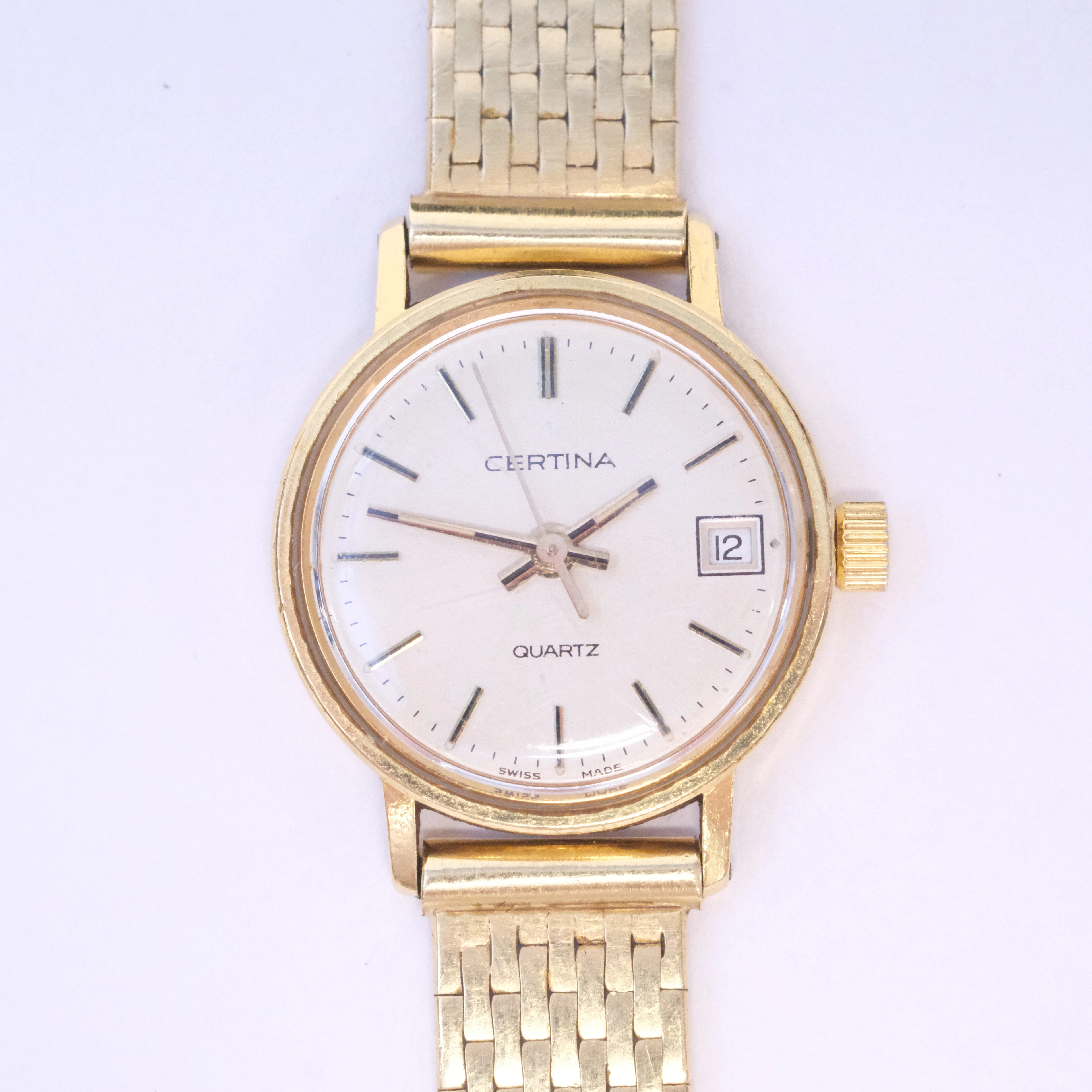 ARMBANDSUR, CERTINA, 18K GULD I LÄNK OCH BOETT.