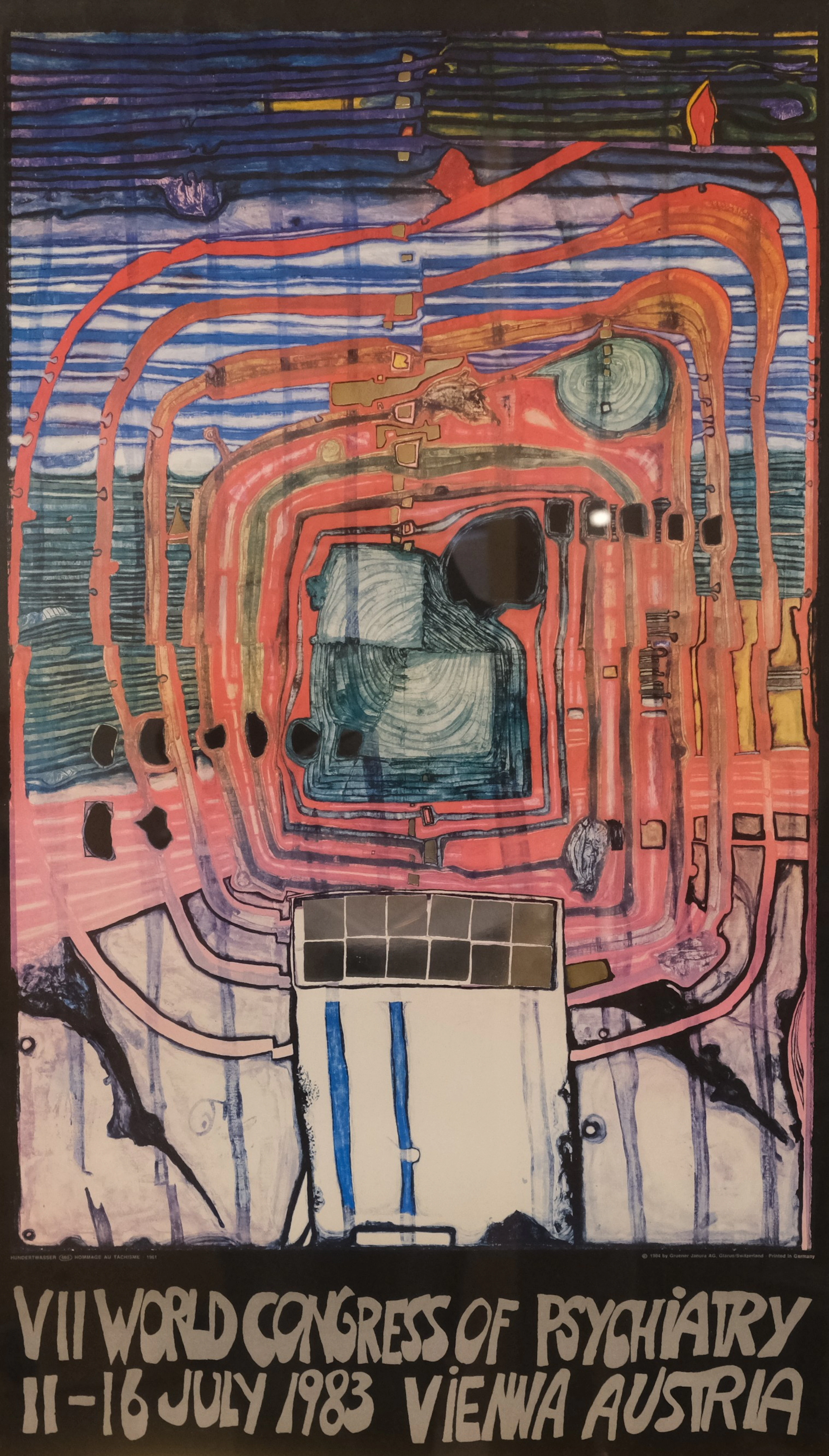 FRIEDENSRECH HUNDERTWASSER. AFFICH.