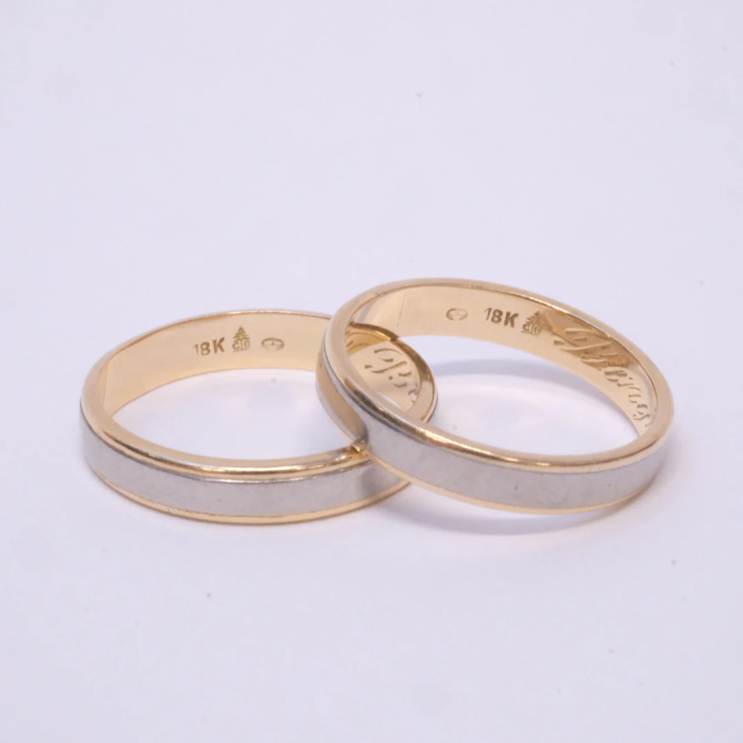 SLÄTA RINGAR, 18K GULD.