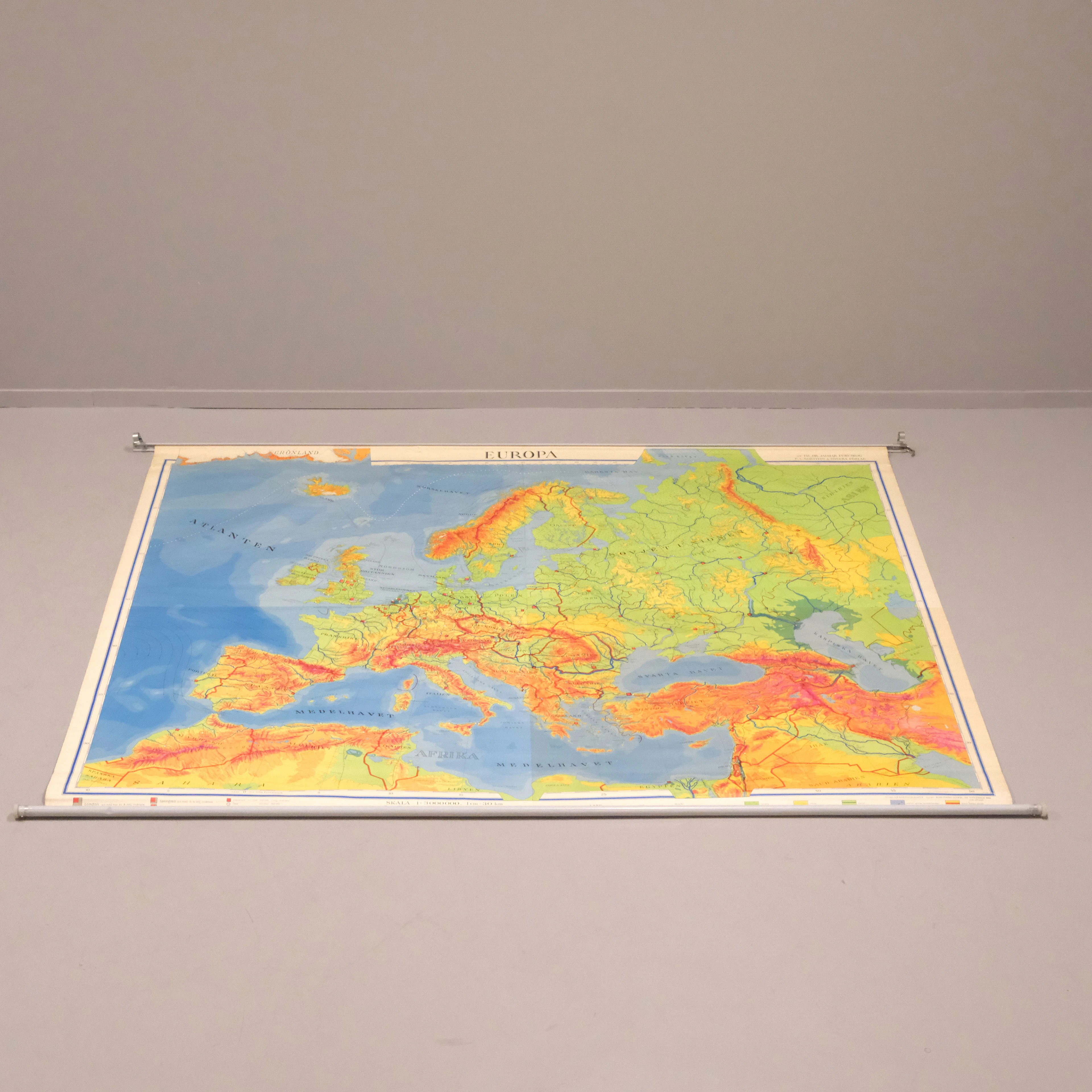SKOLKARTA, EUROPA, 1965.