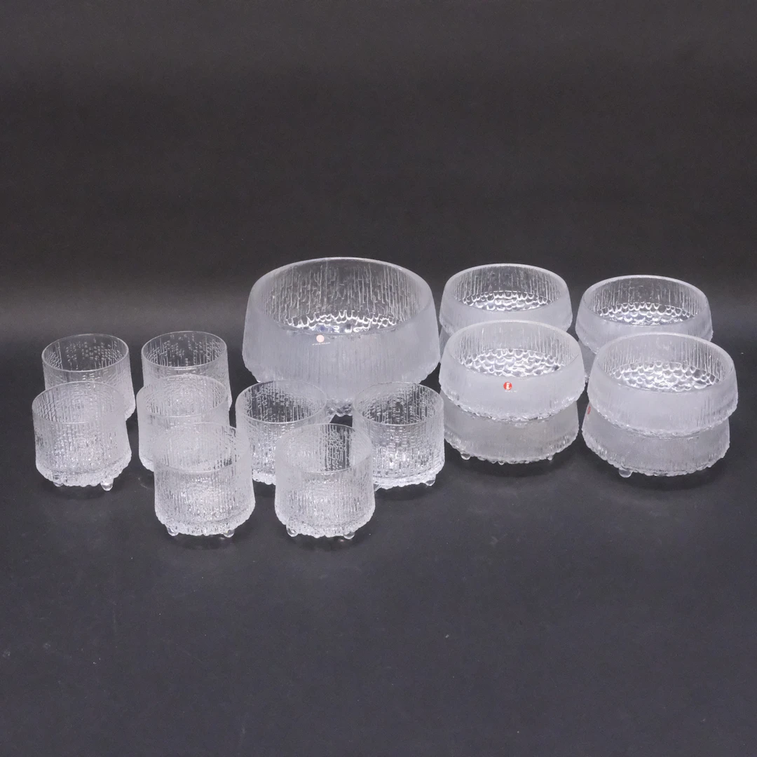 TAPIO WIRKKALA. IITTALA, SERVISDELAR " ULTIMA THULE ".