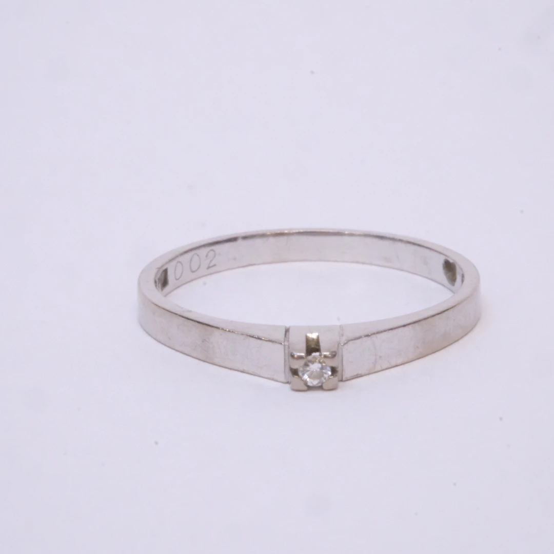 RING MED DIAMANT, 18K GULD.