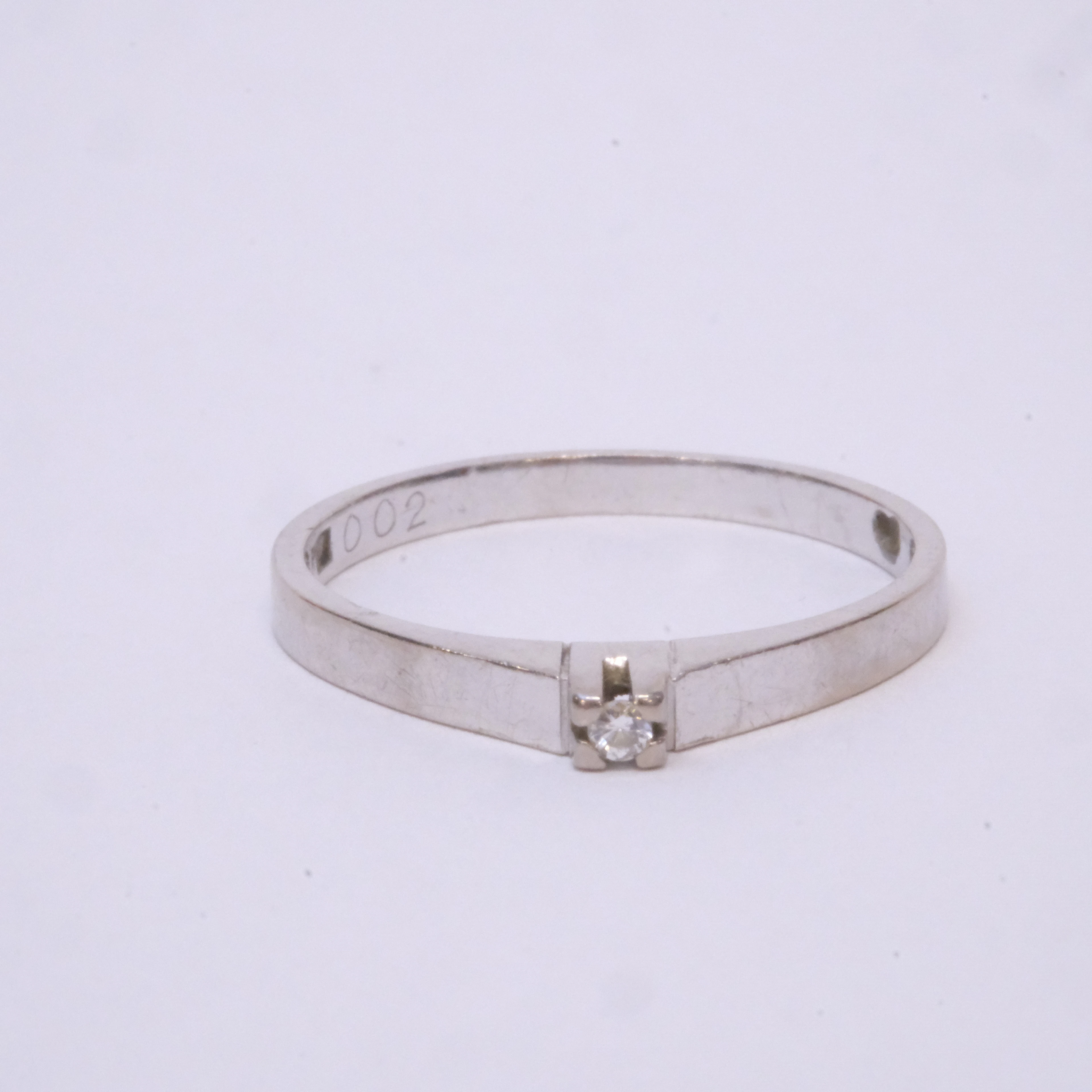 RING MED DIAMANT, 18K GULD.