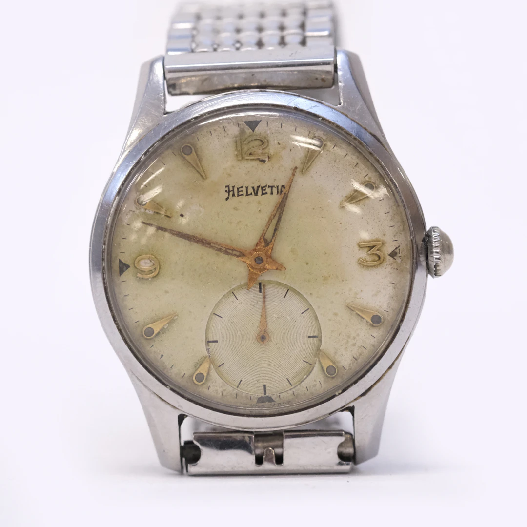 HELVETIA. ARMBANDSUR. MANUELL. 1950-TAL.